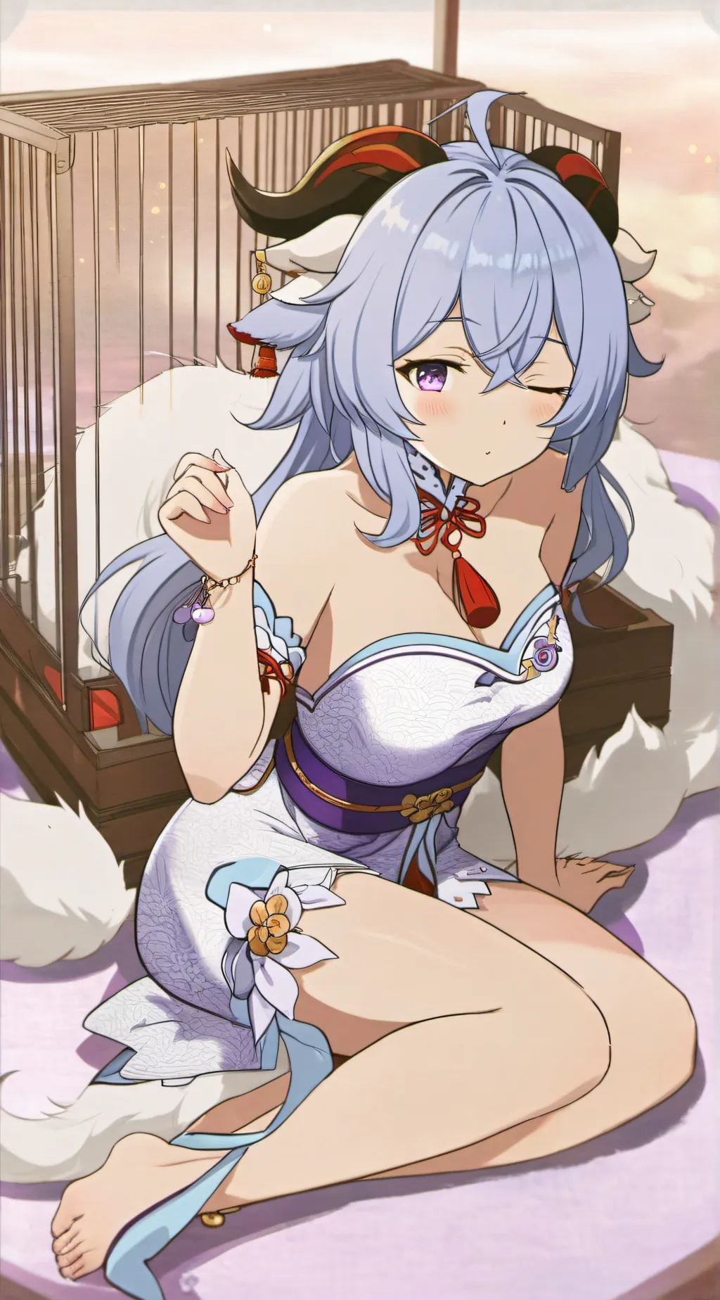 ai character: Ganyu  background