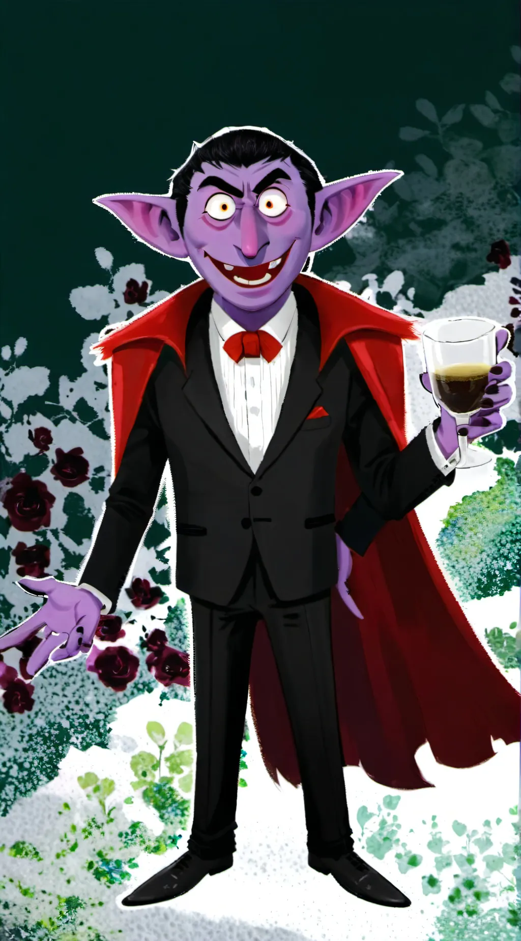 ai character: Count Von Count  background