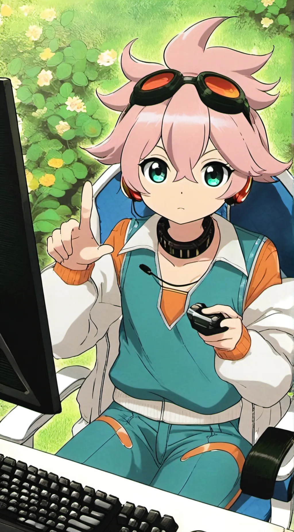 ai character: your gaming chair background