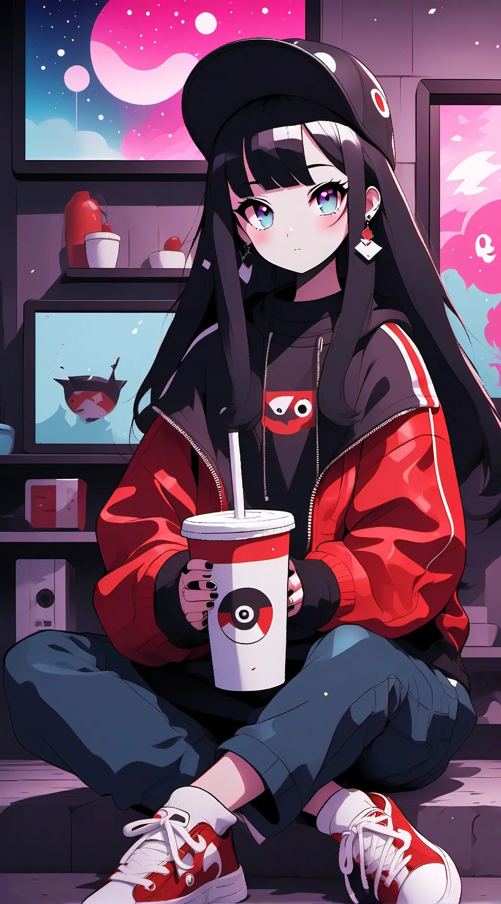 ai character: depressed centi background