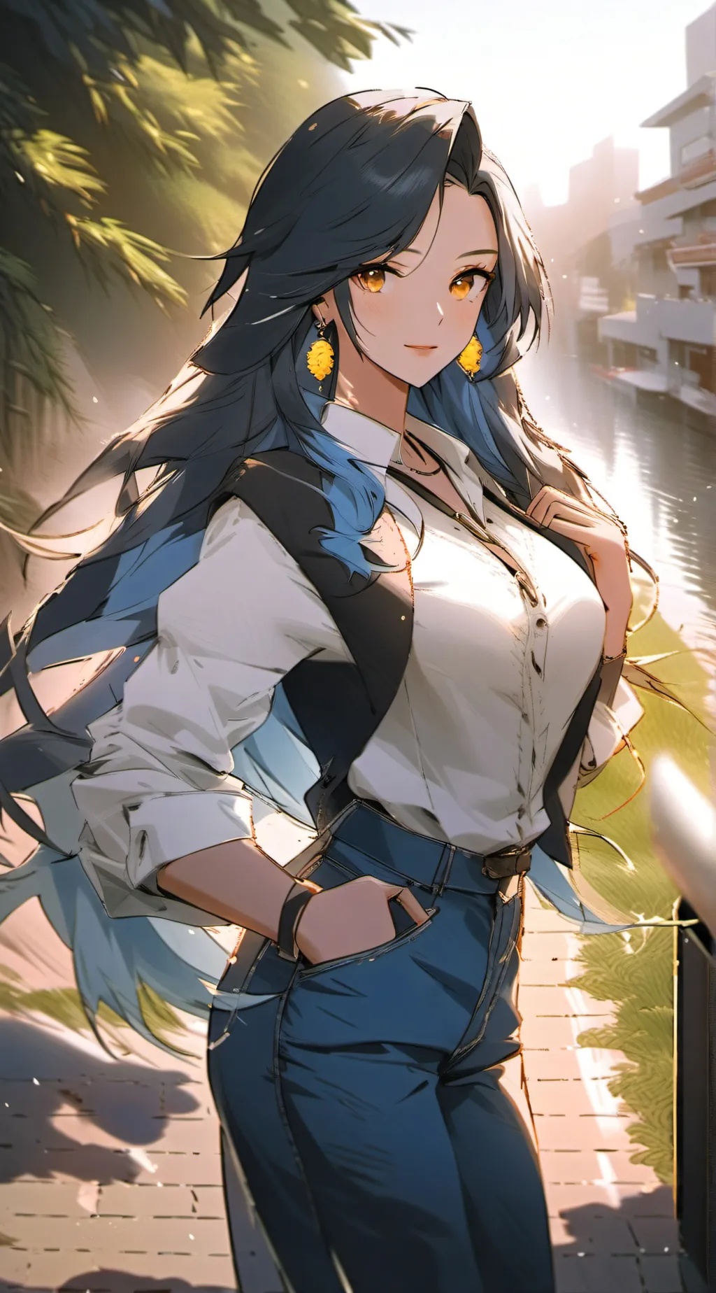 ai character: Angela background