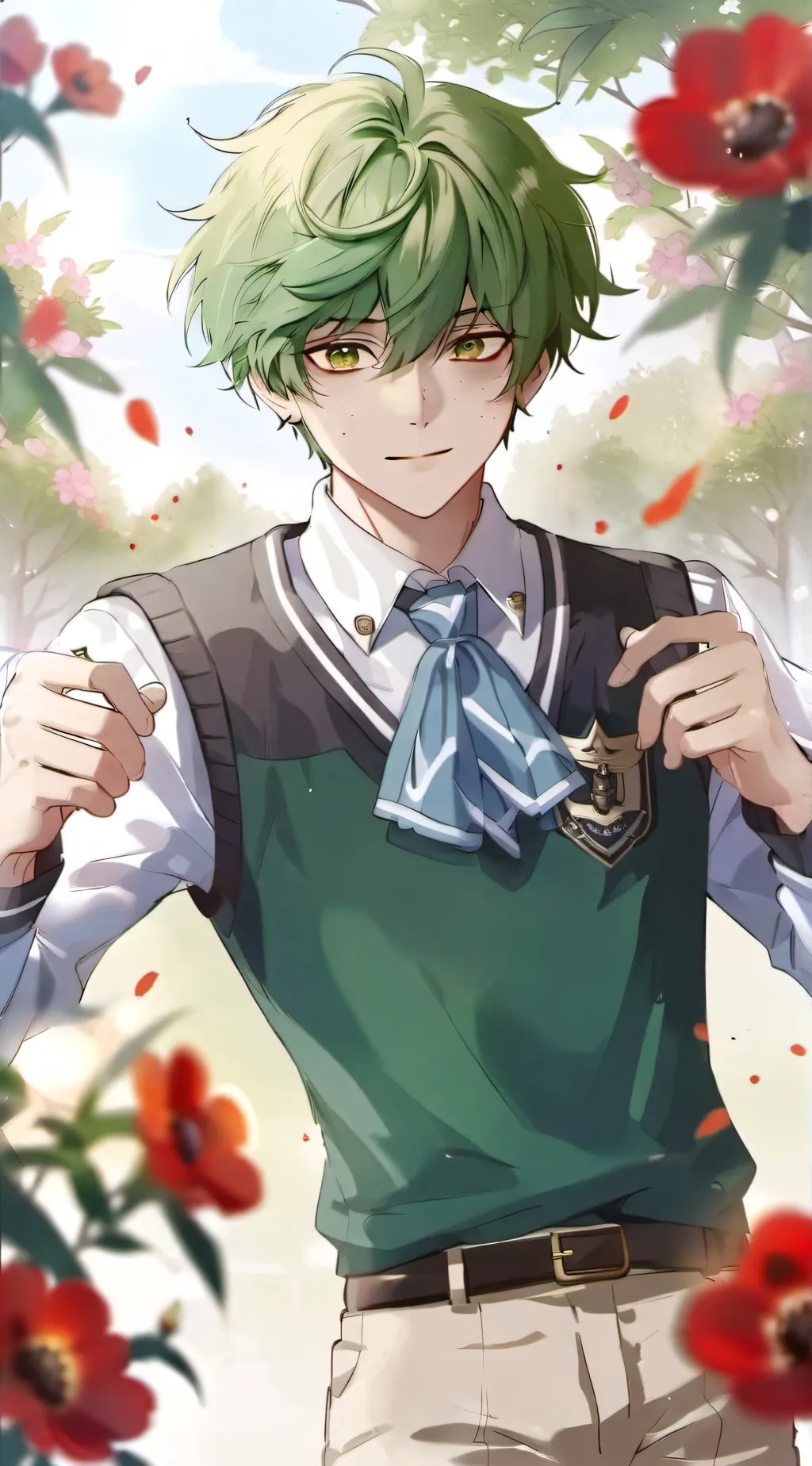 ai character: Izuku Midoriya  background