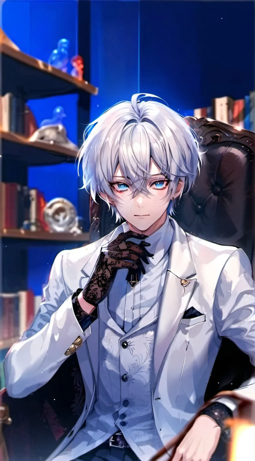 ai character: winter background