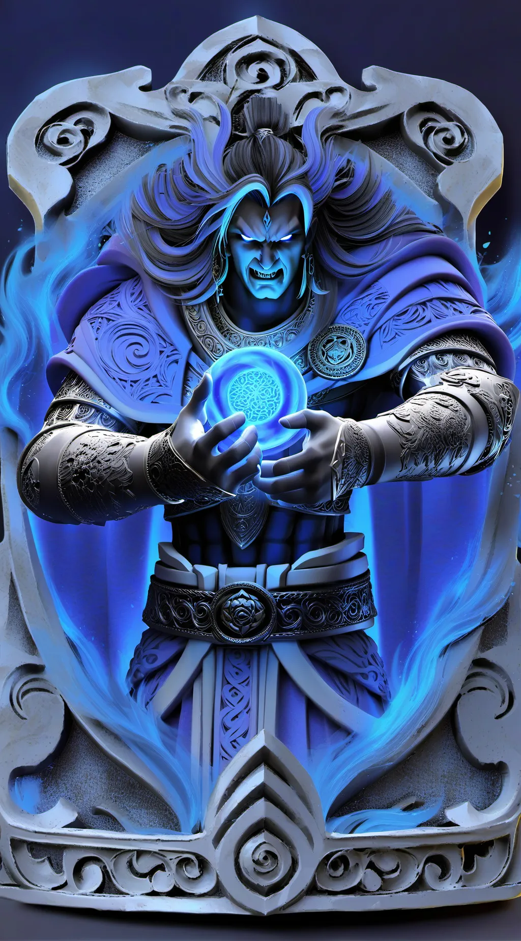 ai character: robot man background