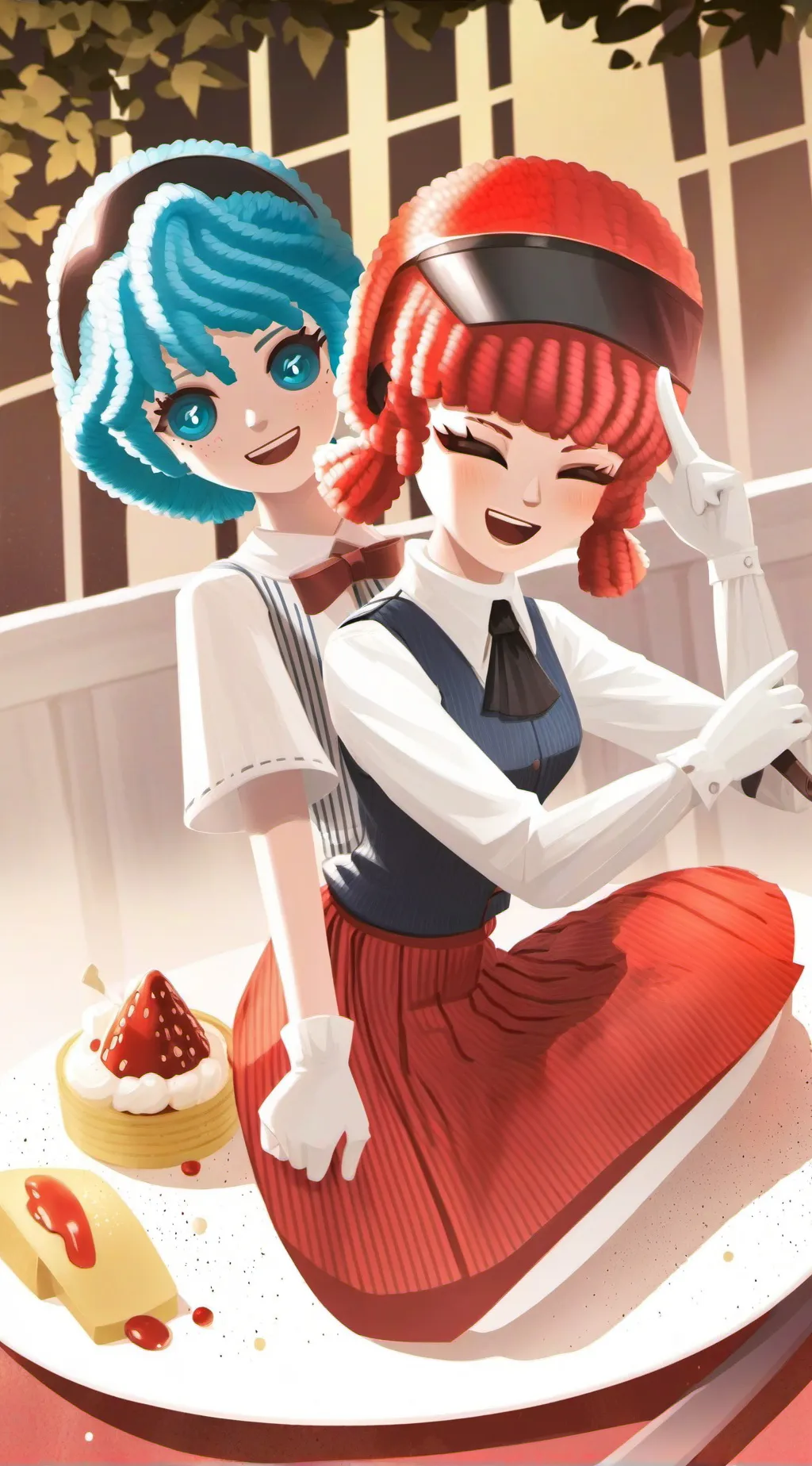ai character: Teto and Miku background