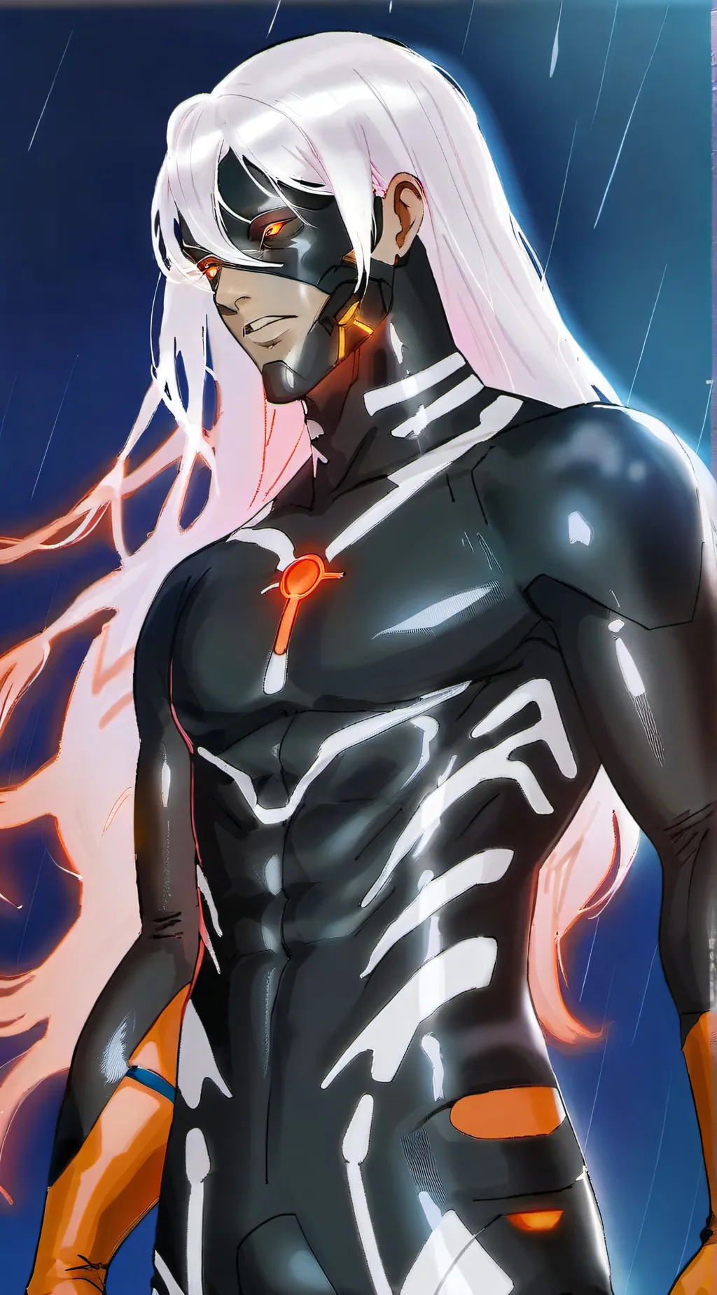 ai character: Zenith Gray background