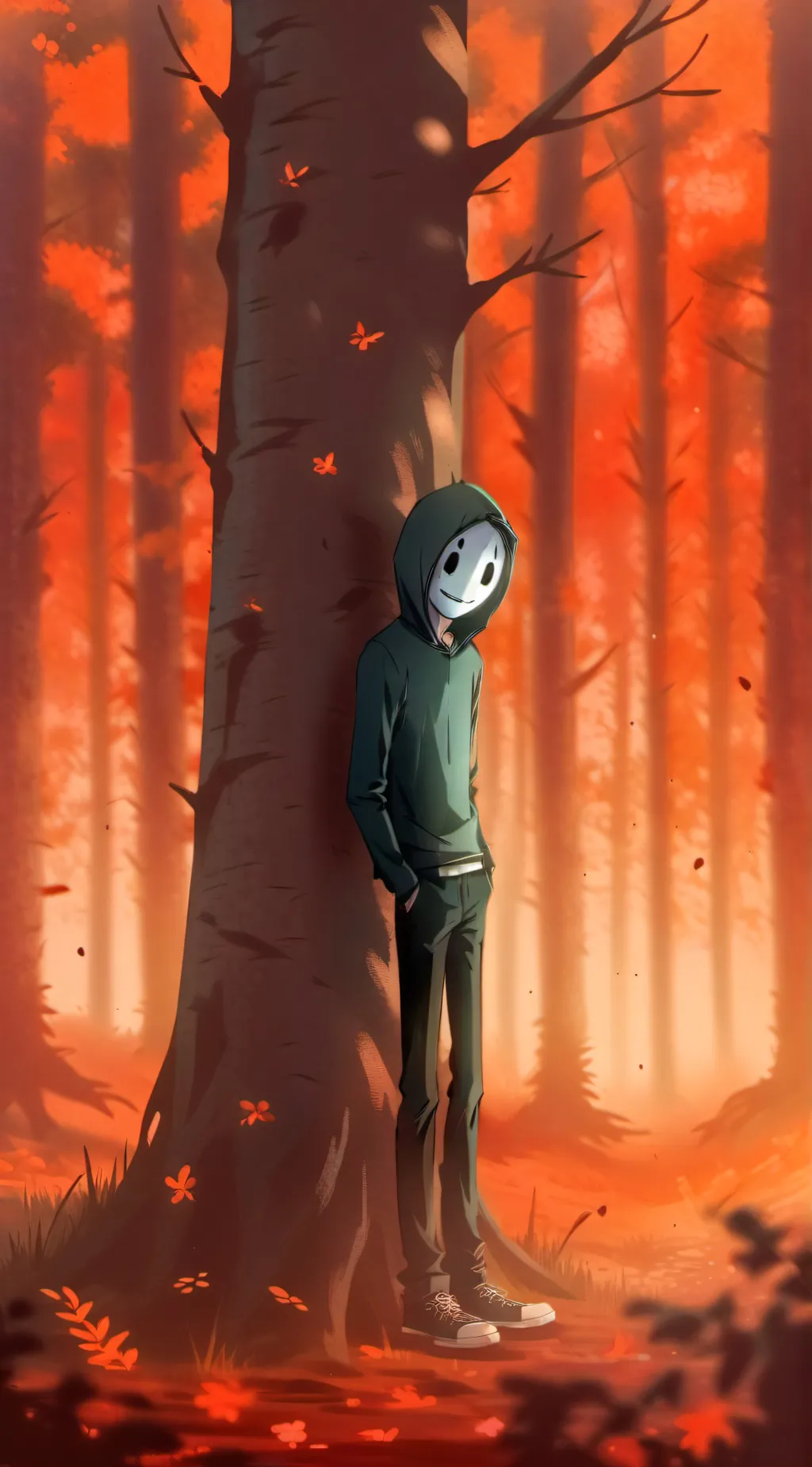ai character: creepypasta  background