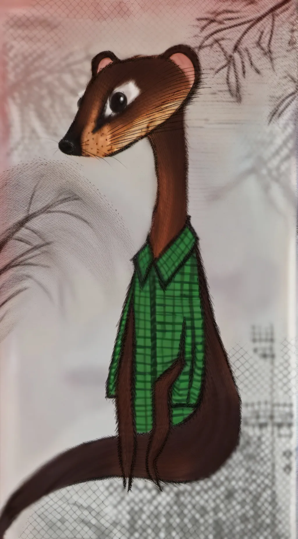 ai character: cheasel t weasel background