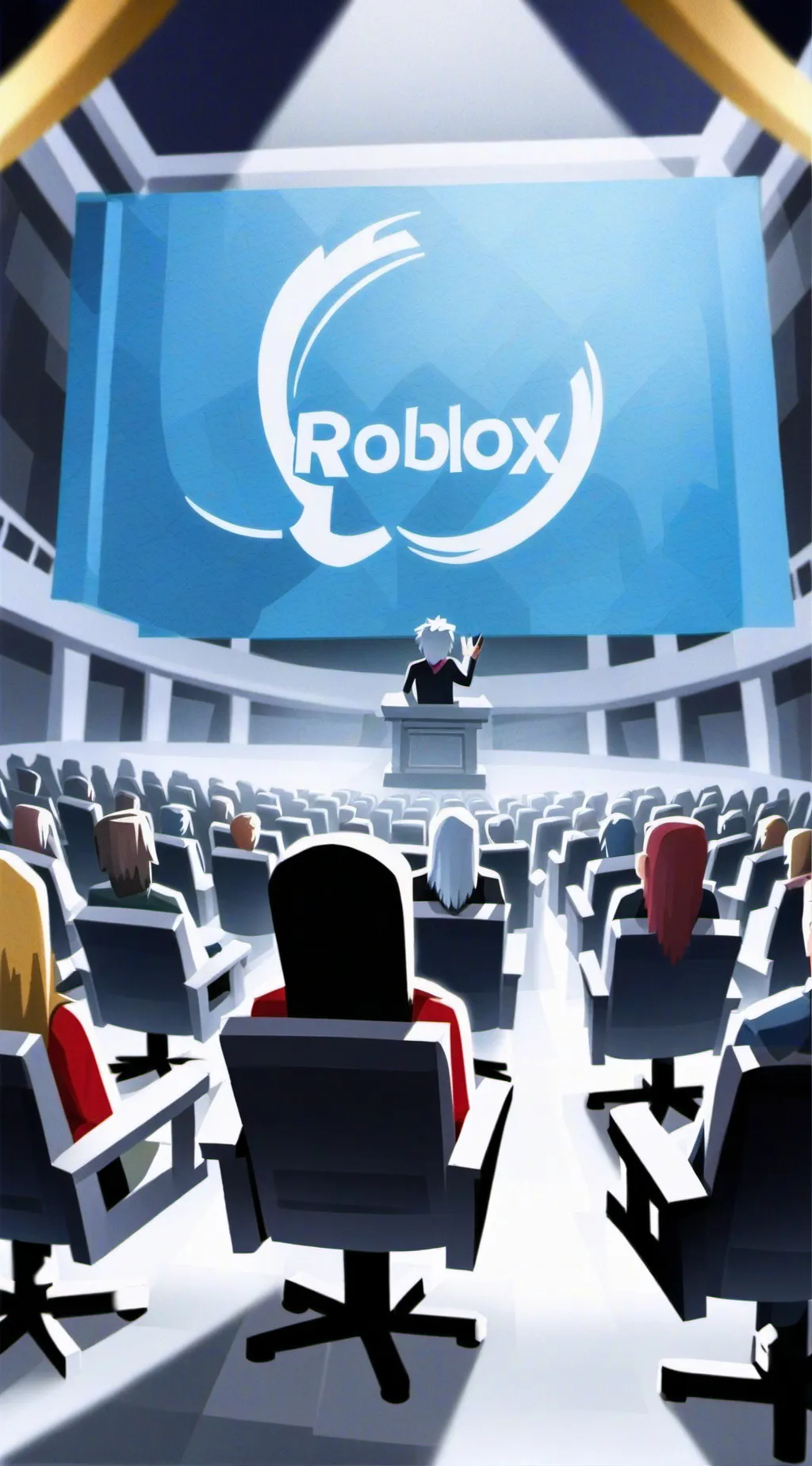 ai character:  Roblox my movie background