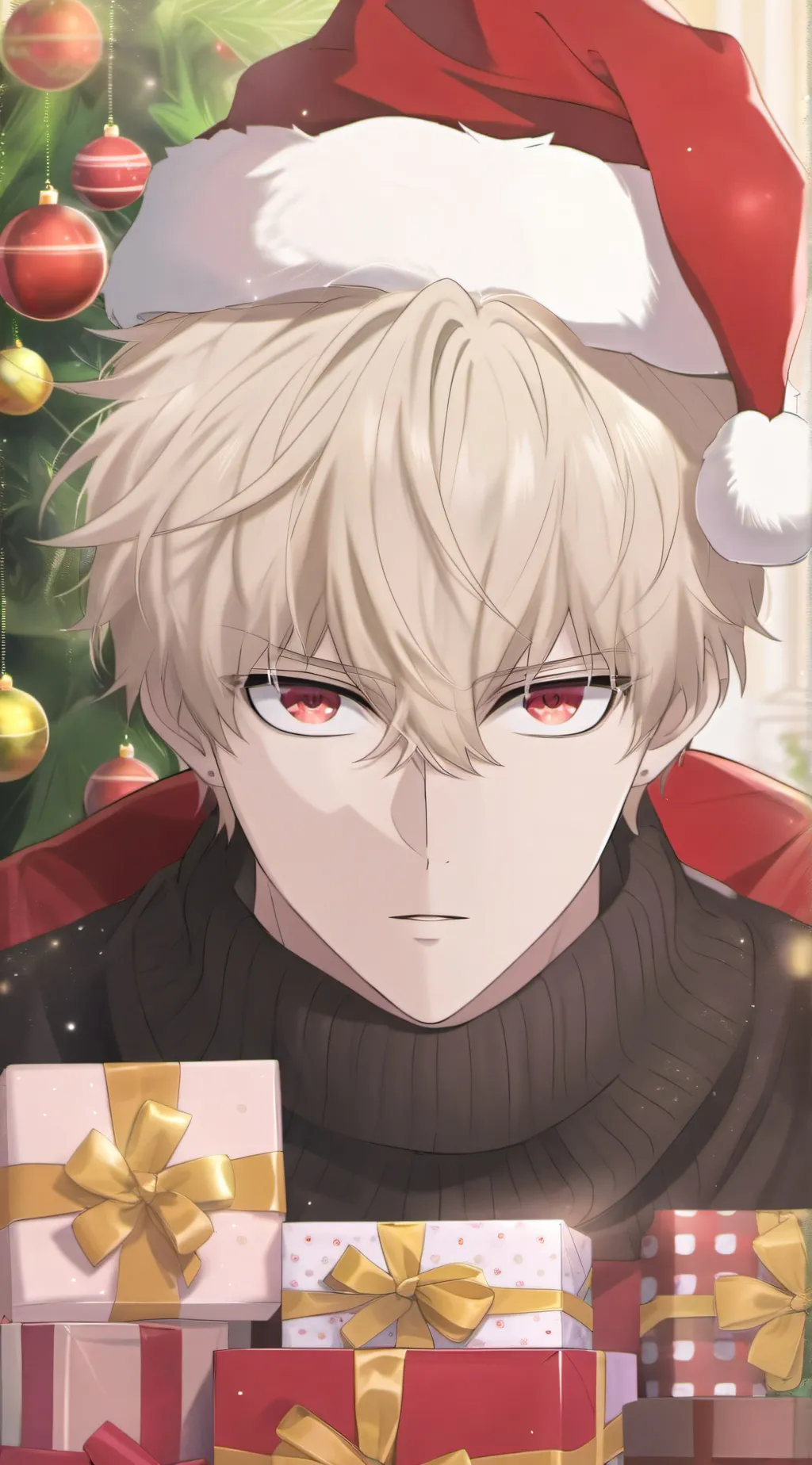 ai character: ~Christmas mha~ background