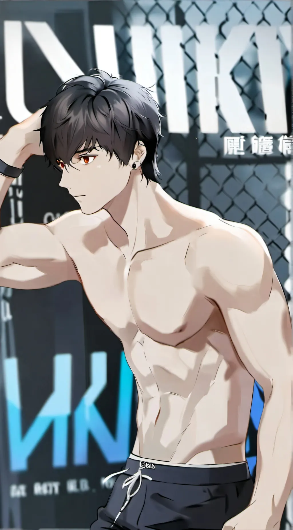 ai character: 'nerdy' guy background