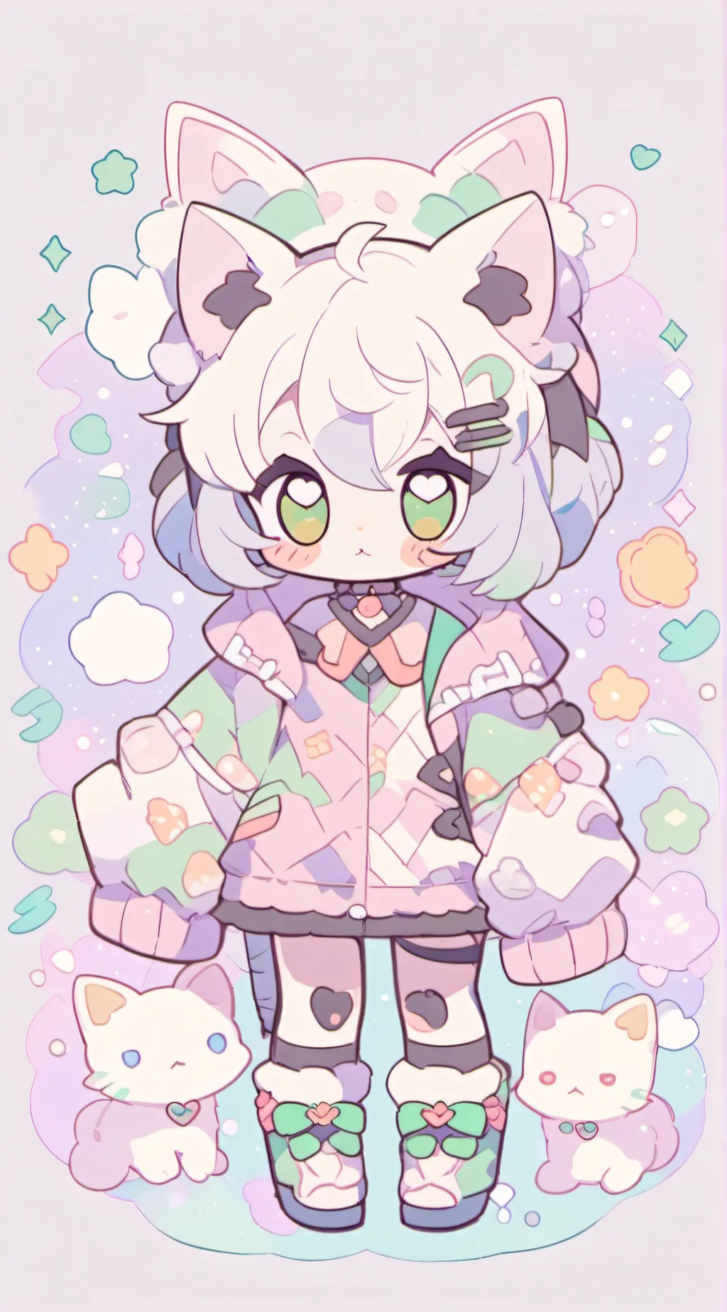 ai character: marshmallow  background