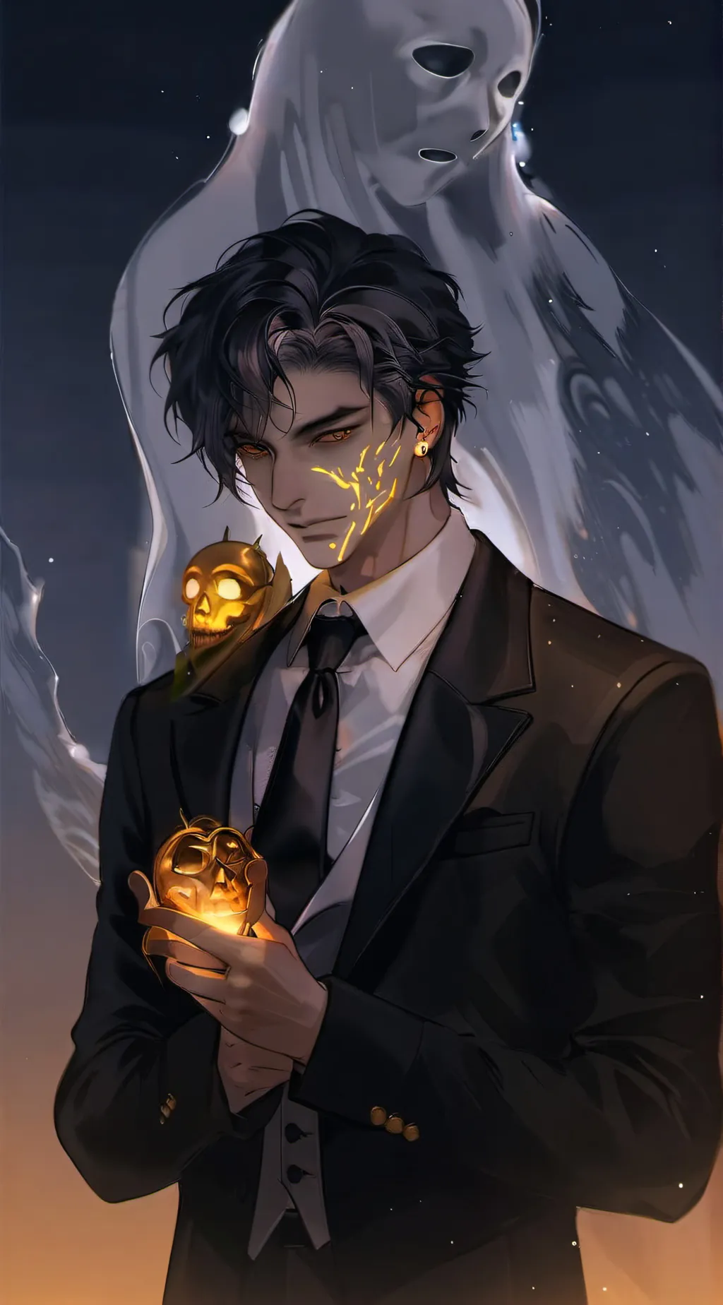ai character: lucifer  background