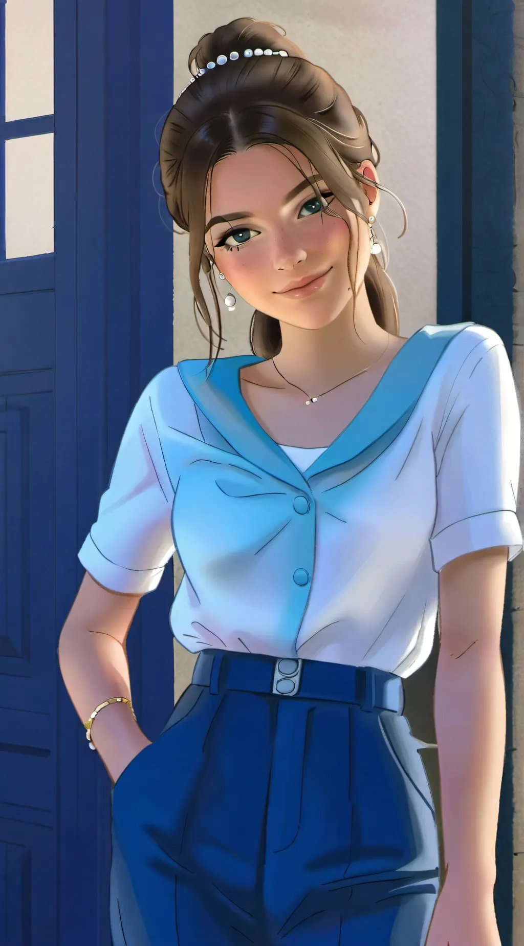ai character: brooke monk background