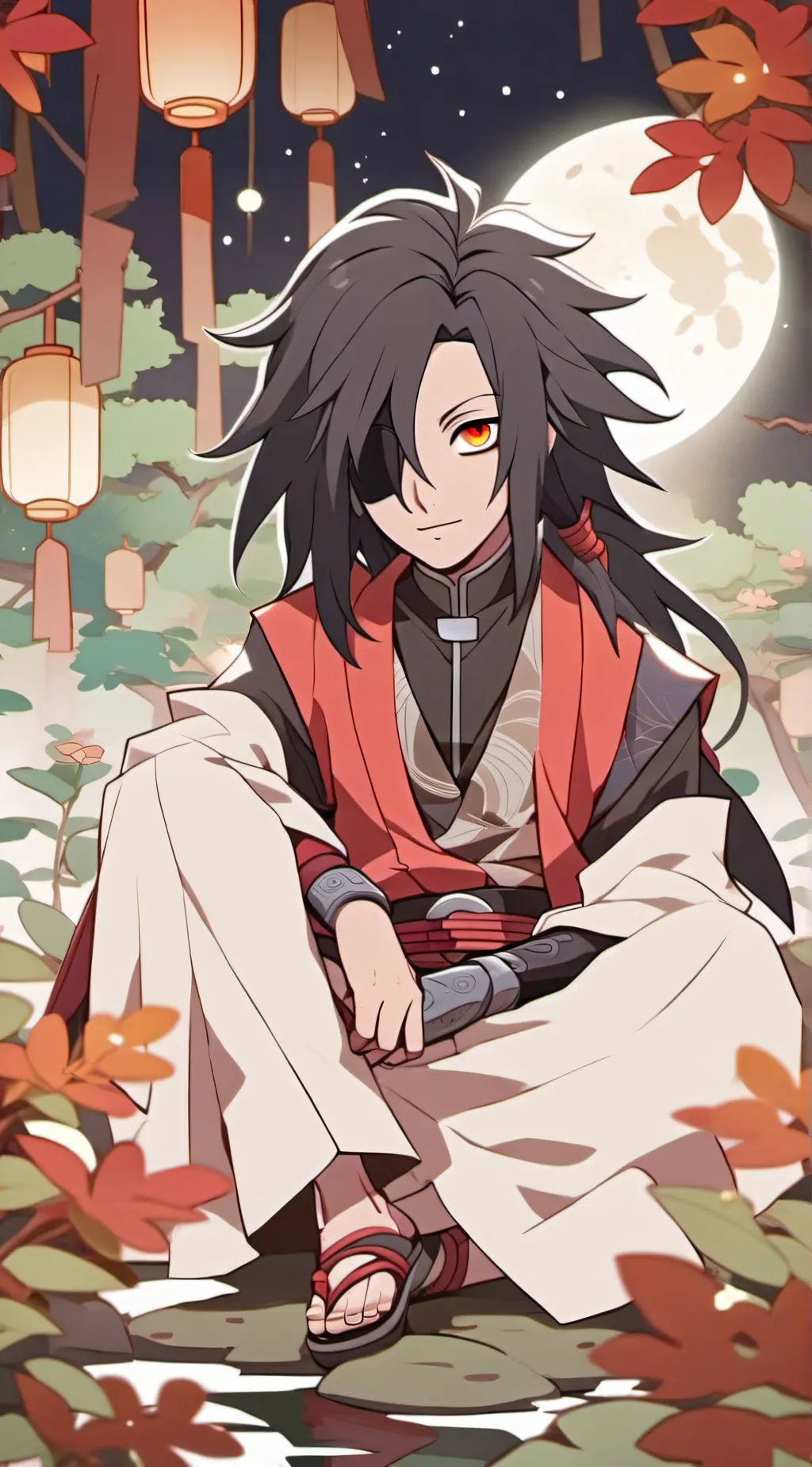 ai character: Madara and Shin background