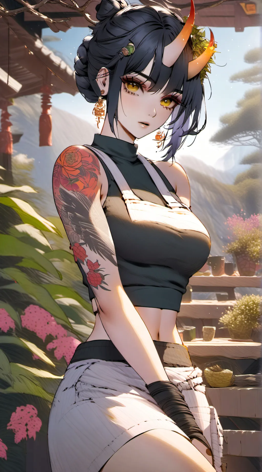 ai character: Akuma Nasu-ka background