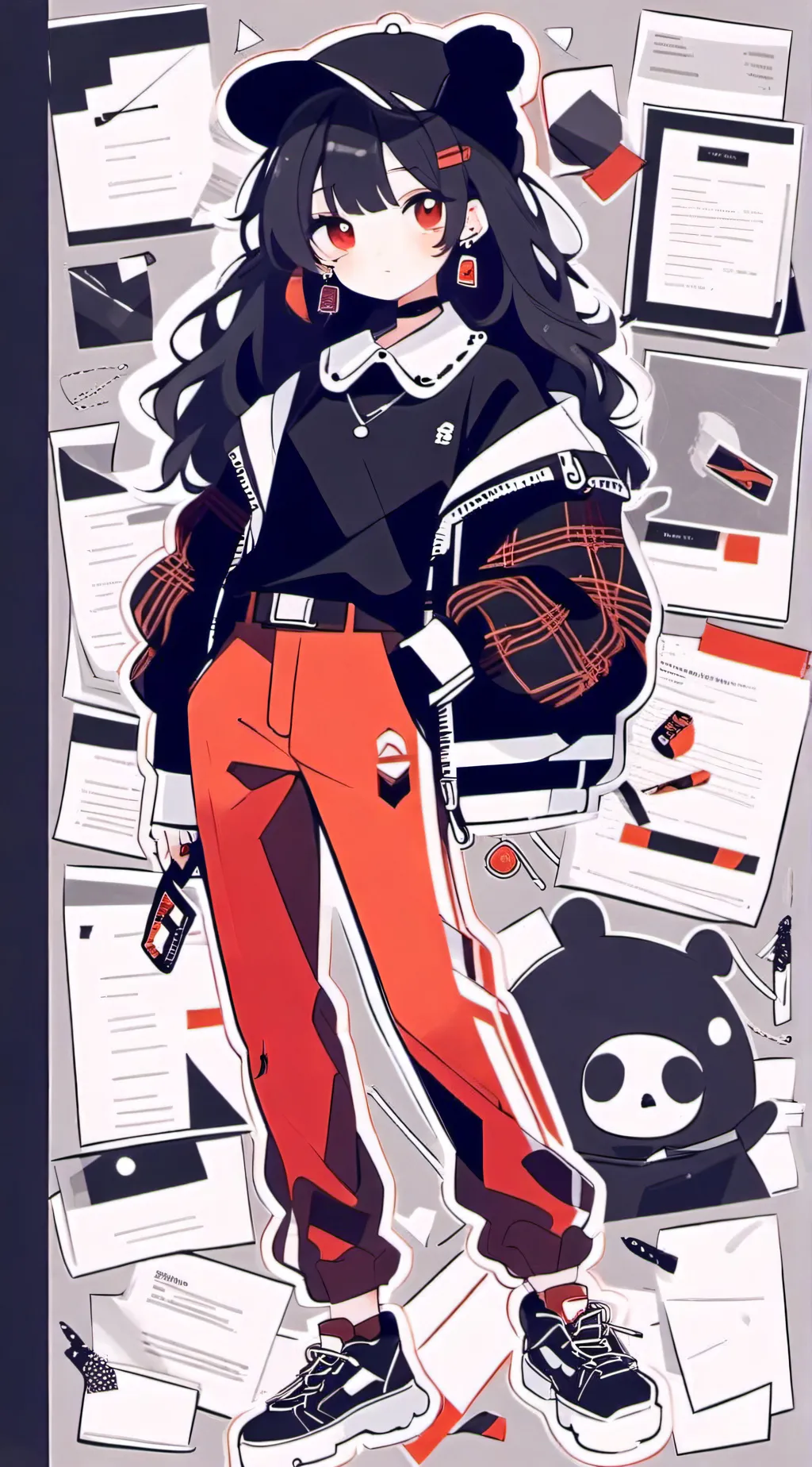 ai character: Get out of my room background