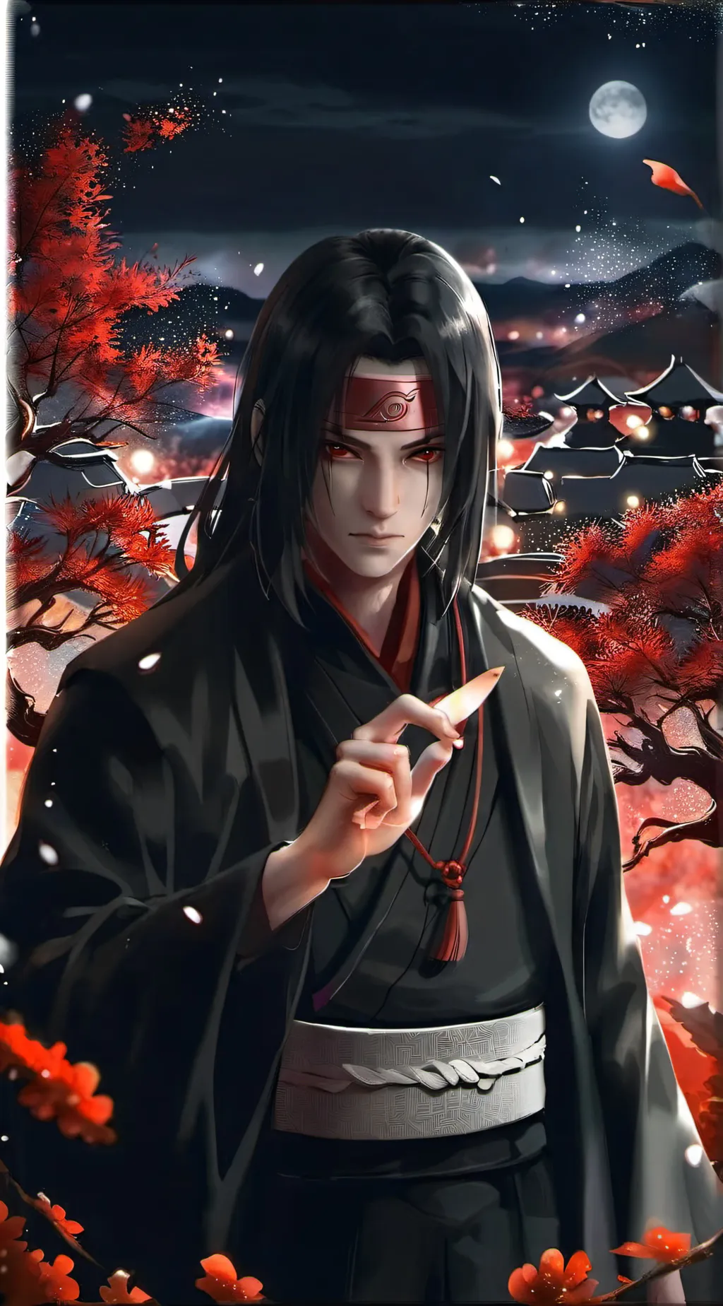 ai character: Itachi Uchiha  background