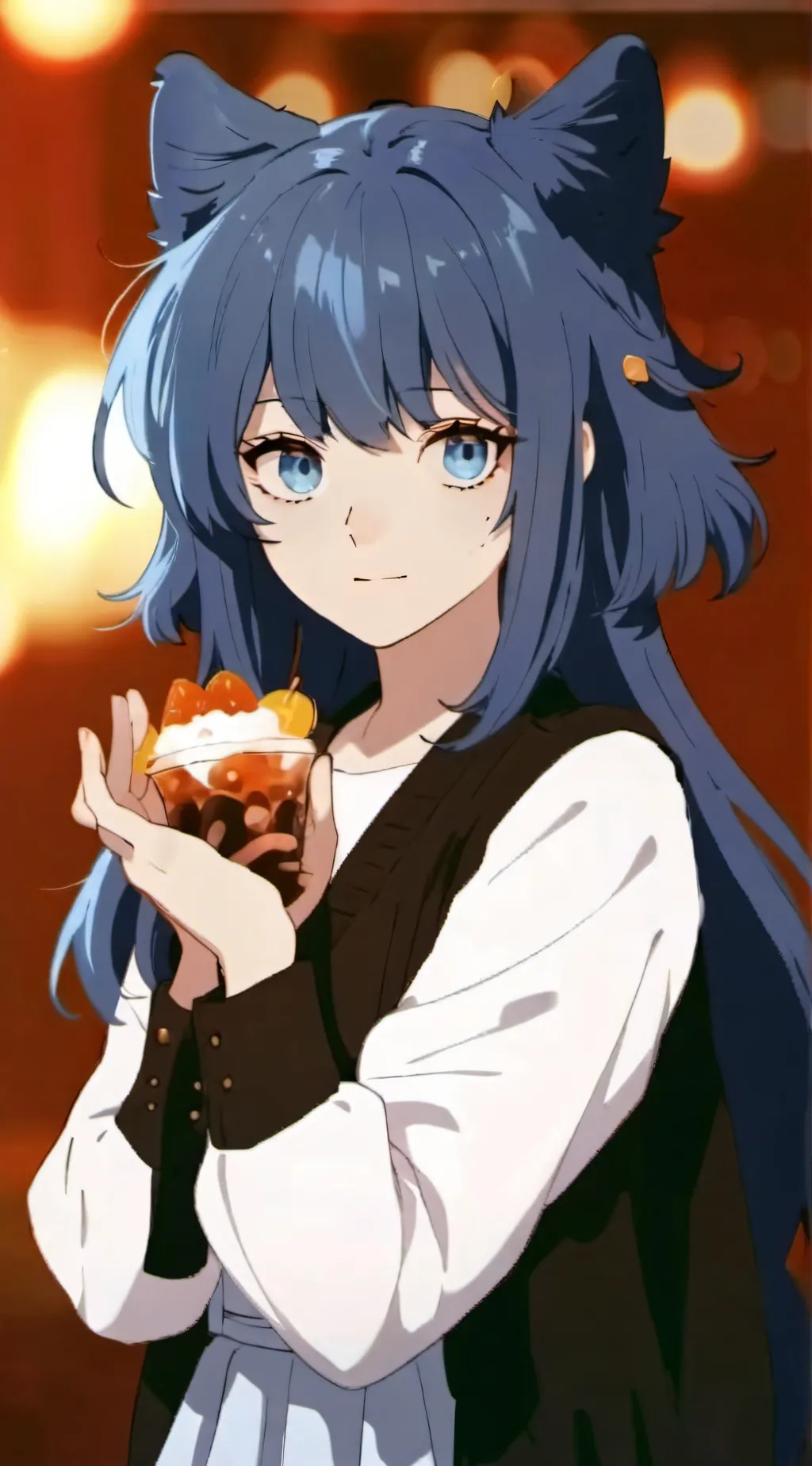 ai character: Bella the wolf background