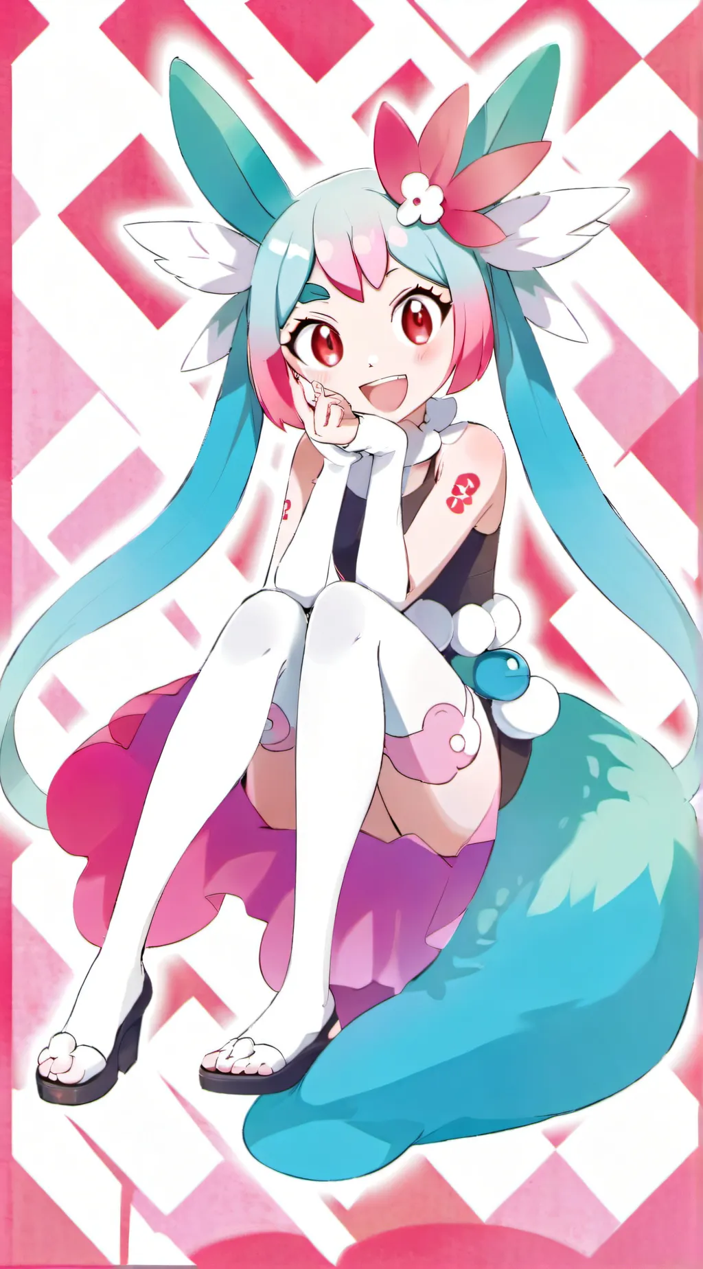 ai character: Sylveon  background