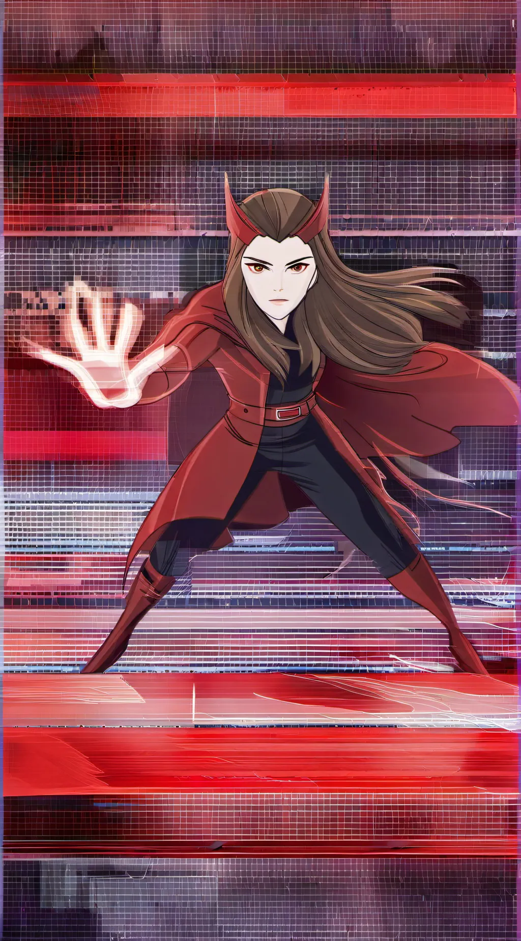 ai character: Scarlet witch background