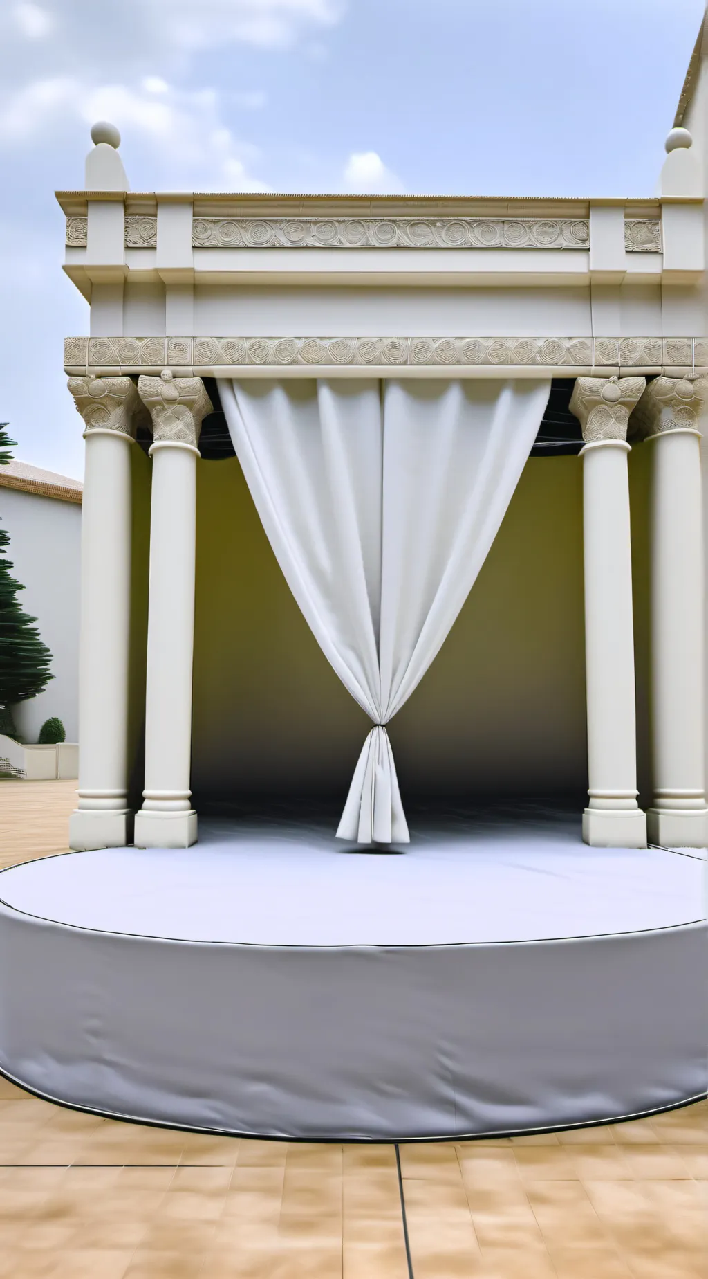 ai character: stage background