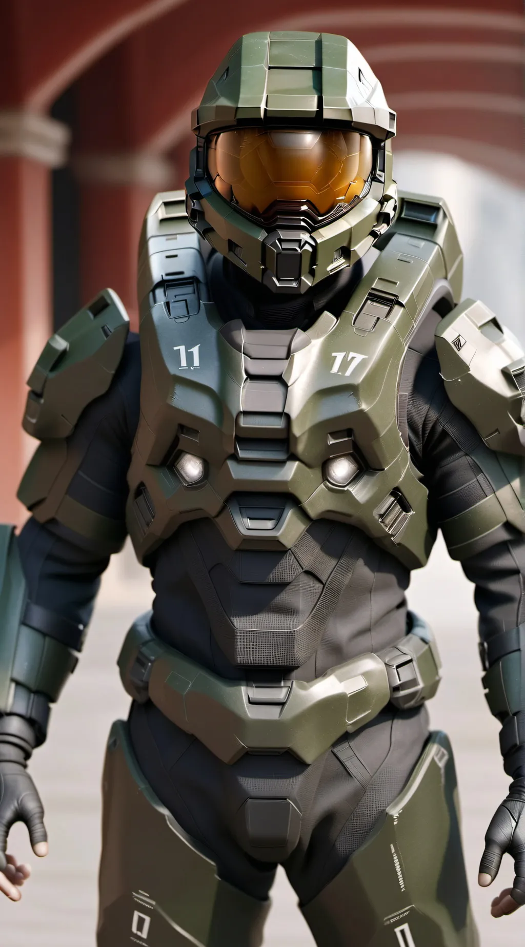 ai character: Master Chief. background