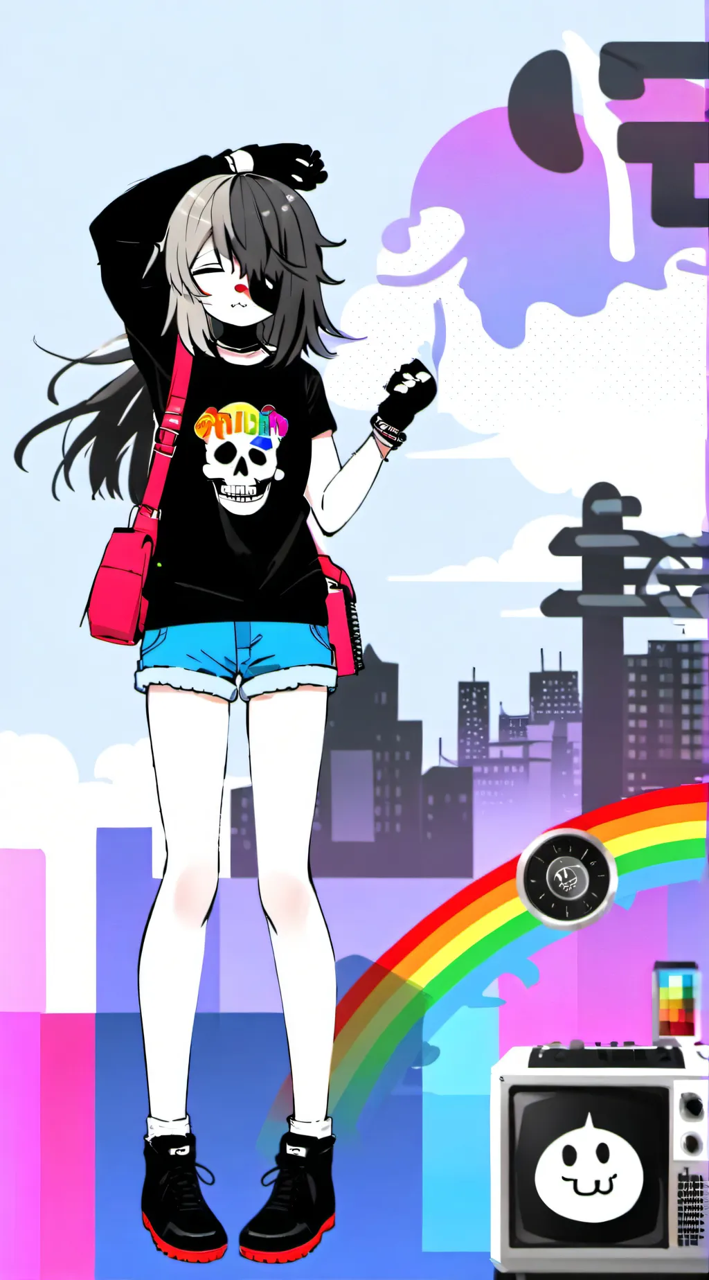 ai character: cling background