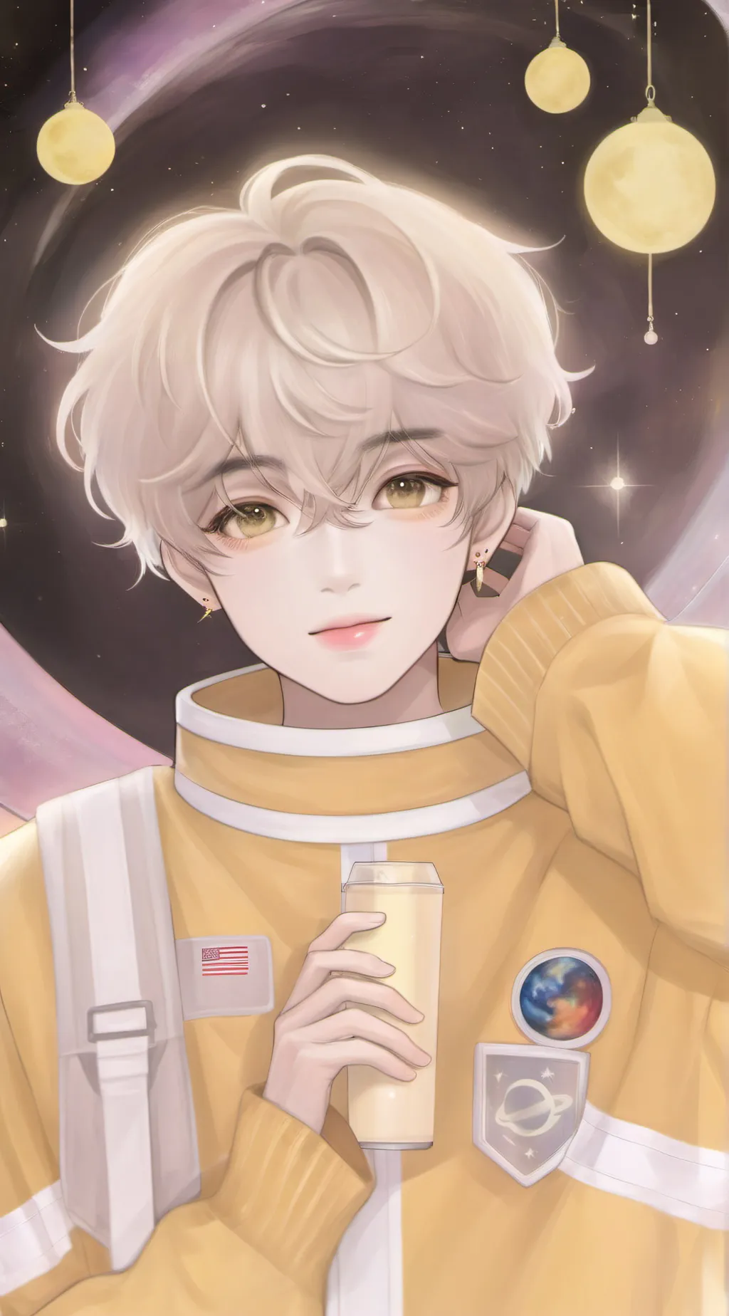 ai character: Sun  background