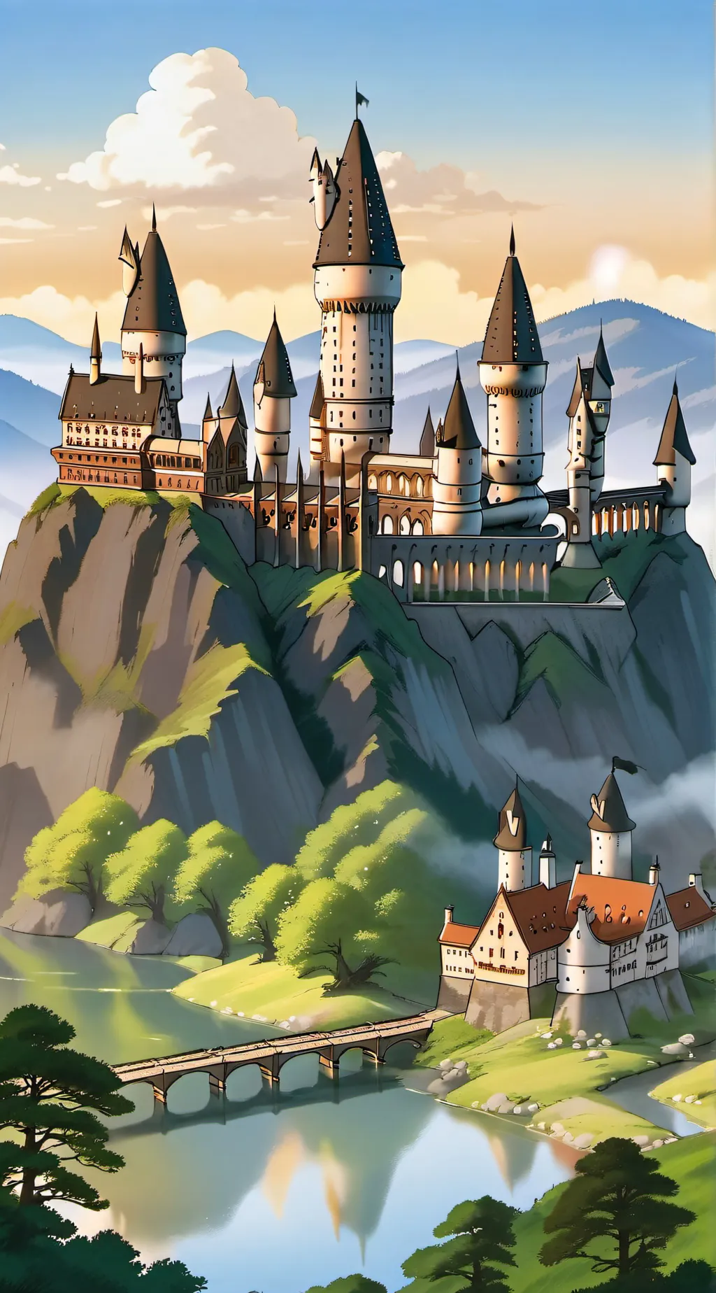 ai character: hogwarts background