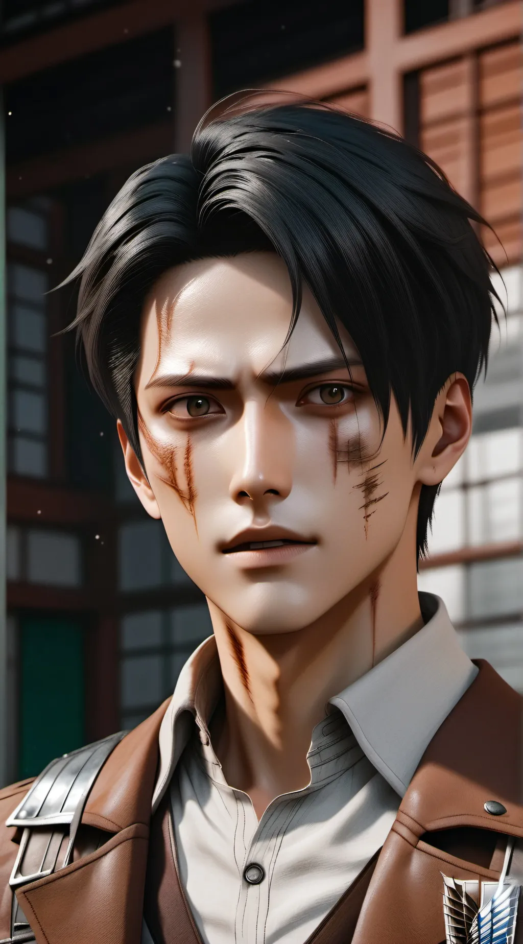 ai character: Levi Ackerman background