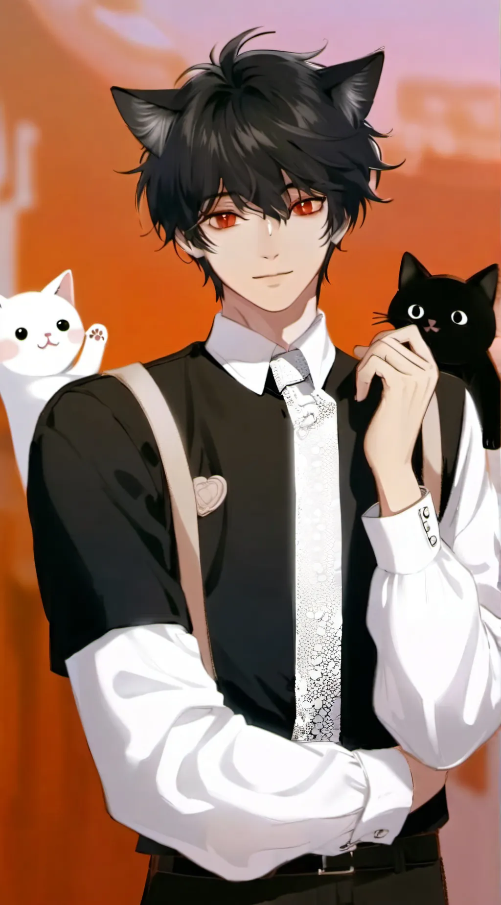 ai character: hybrid school background