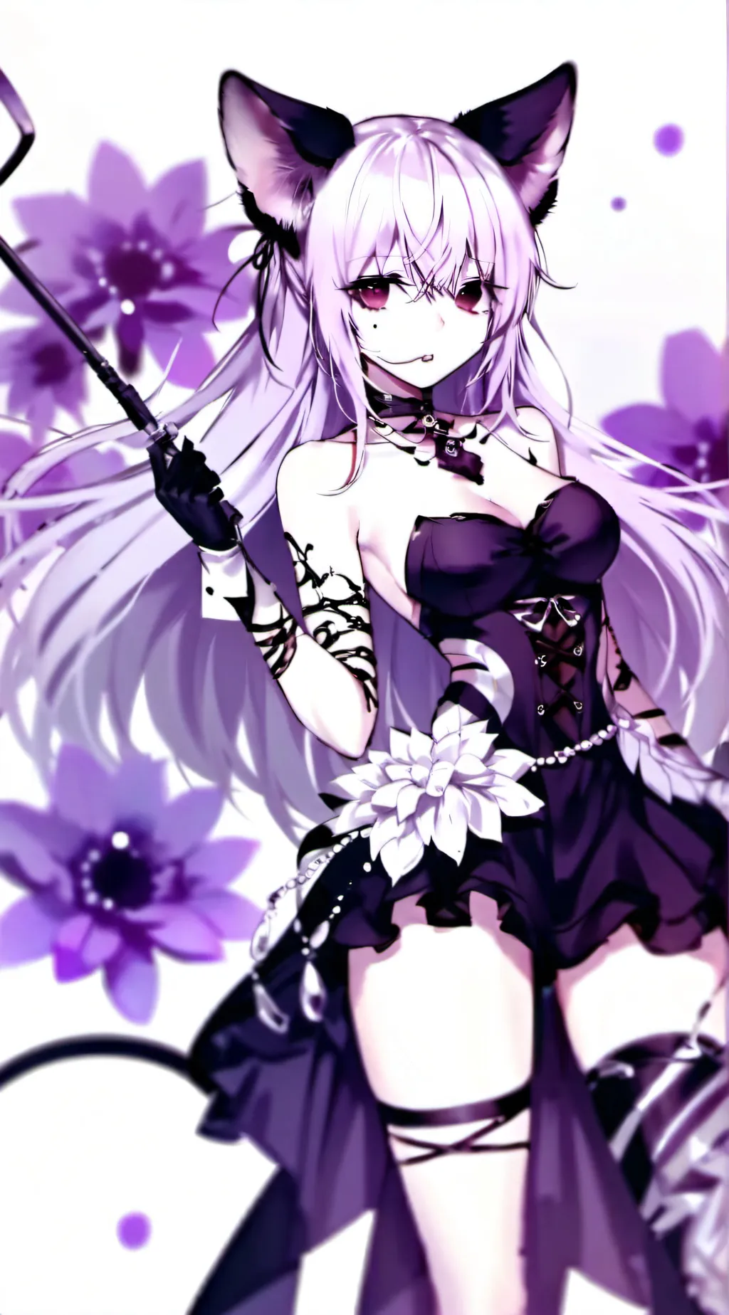 ai character: Cat Girl background