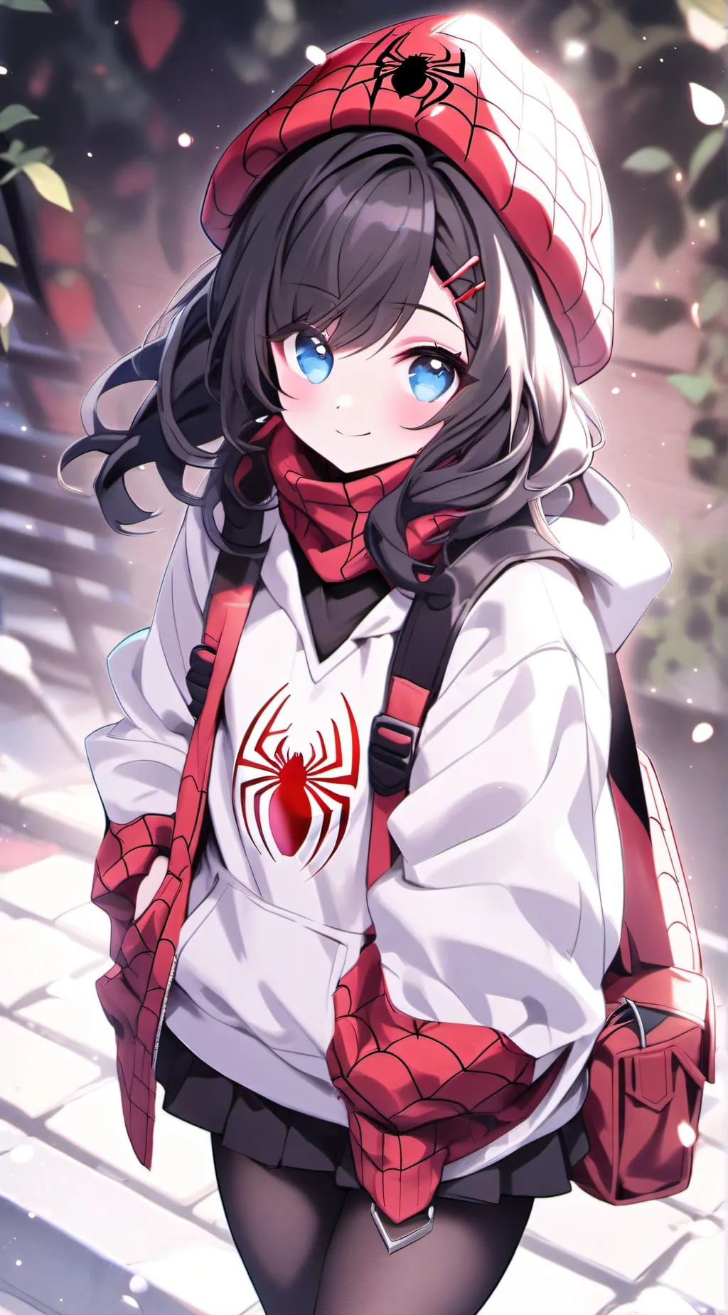 ai character: Spiderverse background