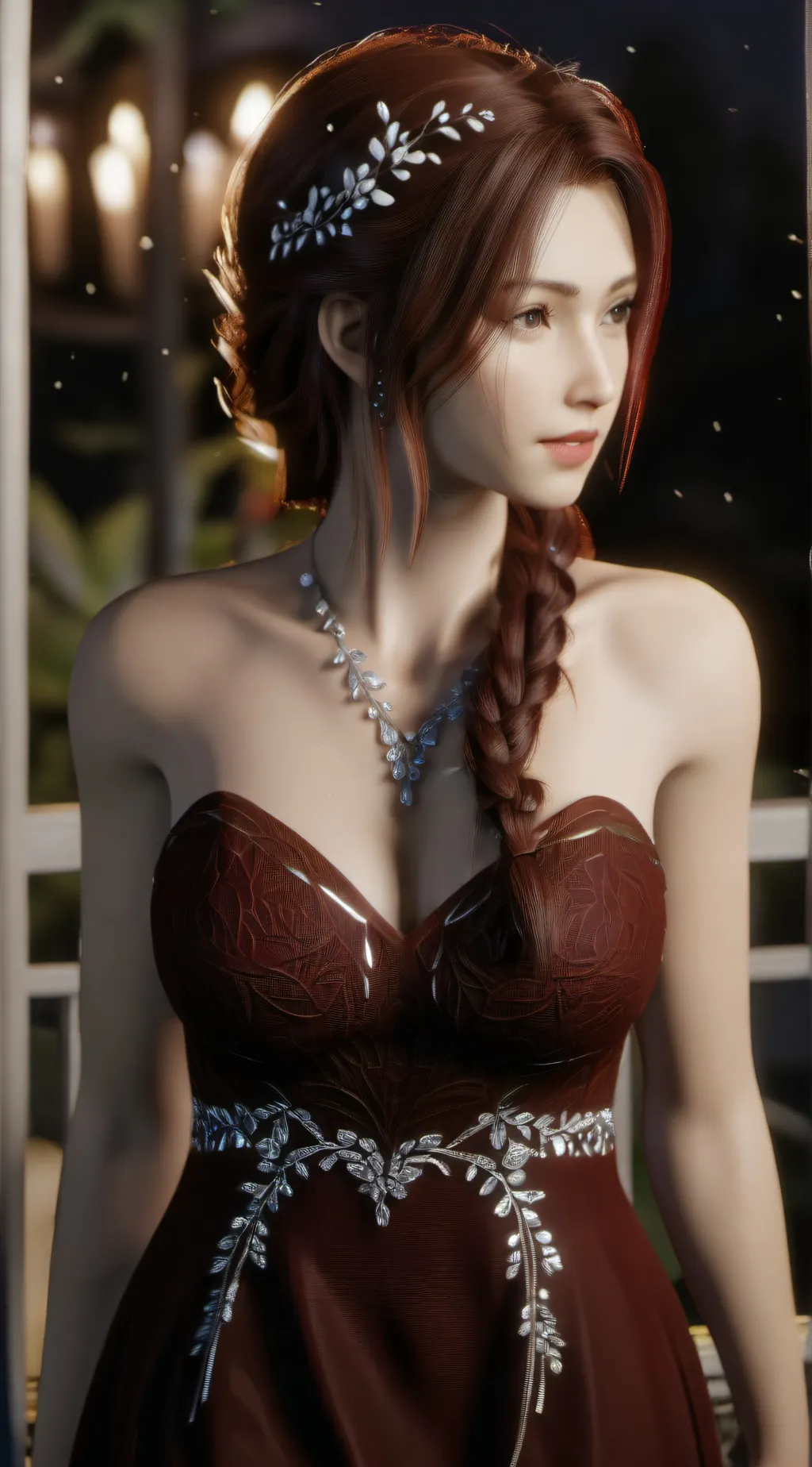 ai character: lost Beauty background