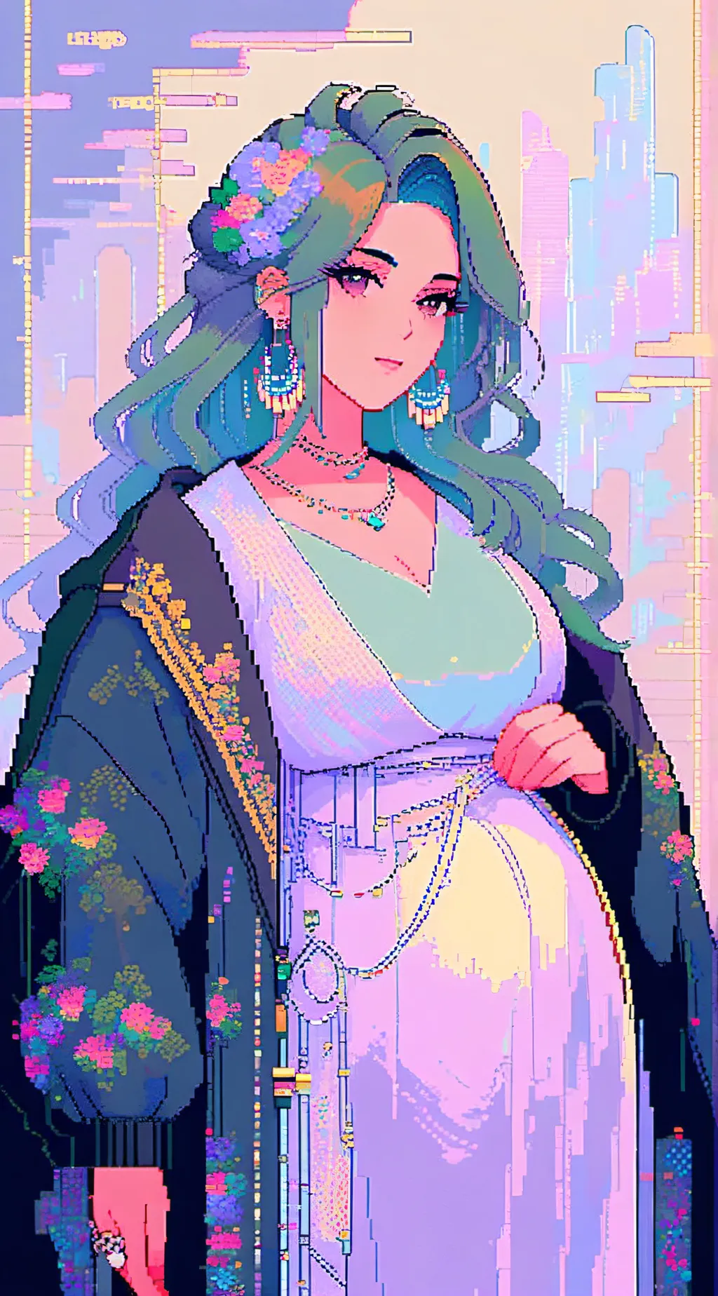 ai character: Luna background
