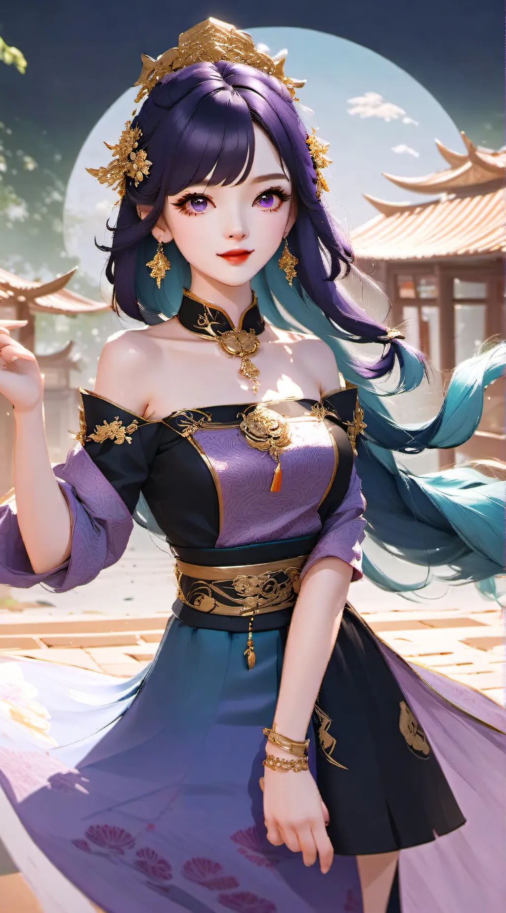 ai character: Han Yue  background