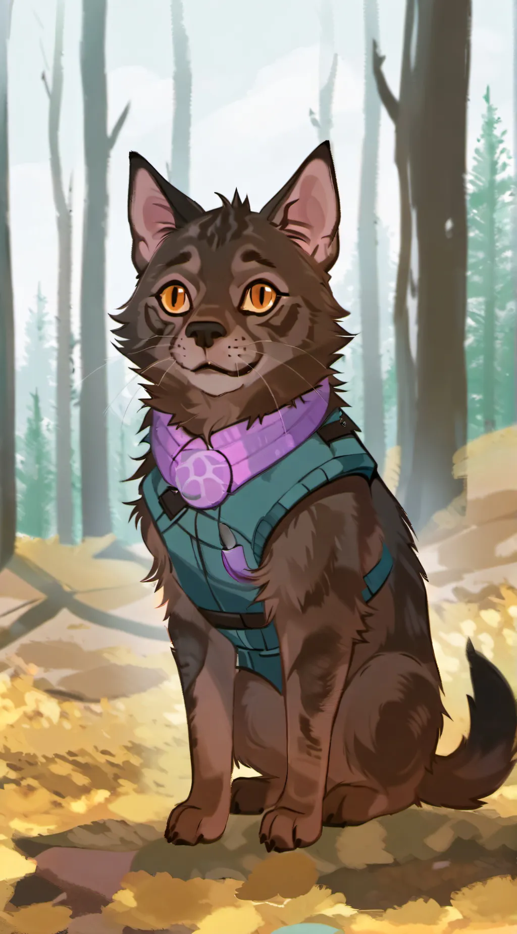 ai character: Brownie background