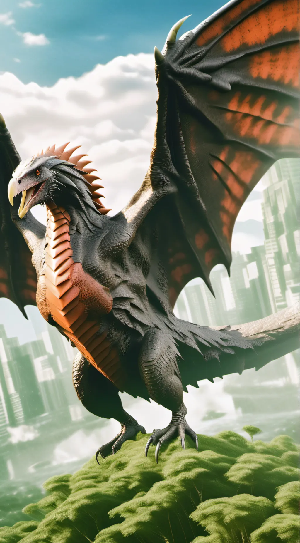 ai character: Rodan background