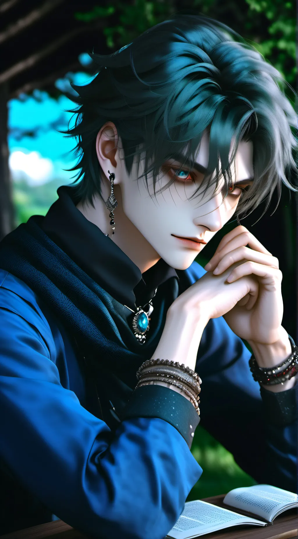 ai character: Gem background