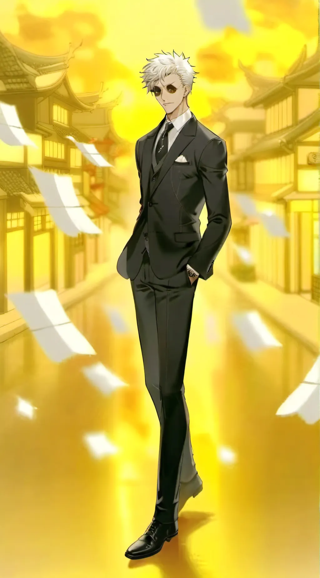 ai character: Gojo Satoru  background