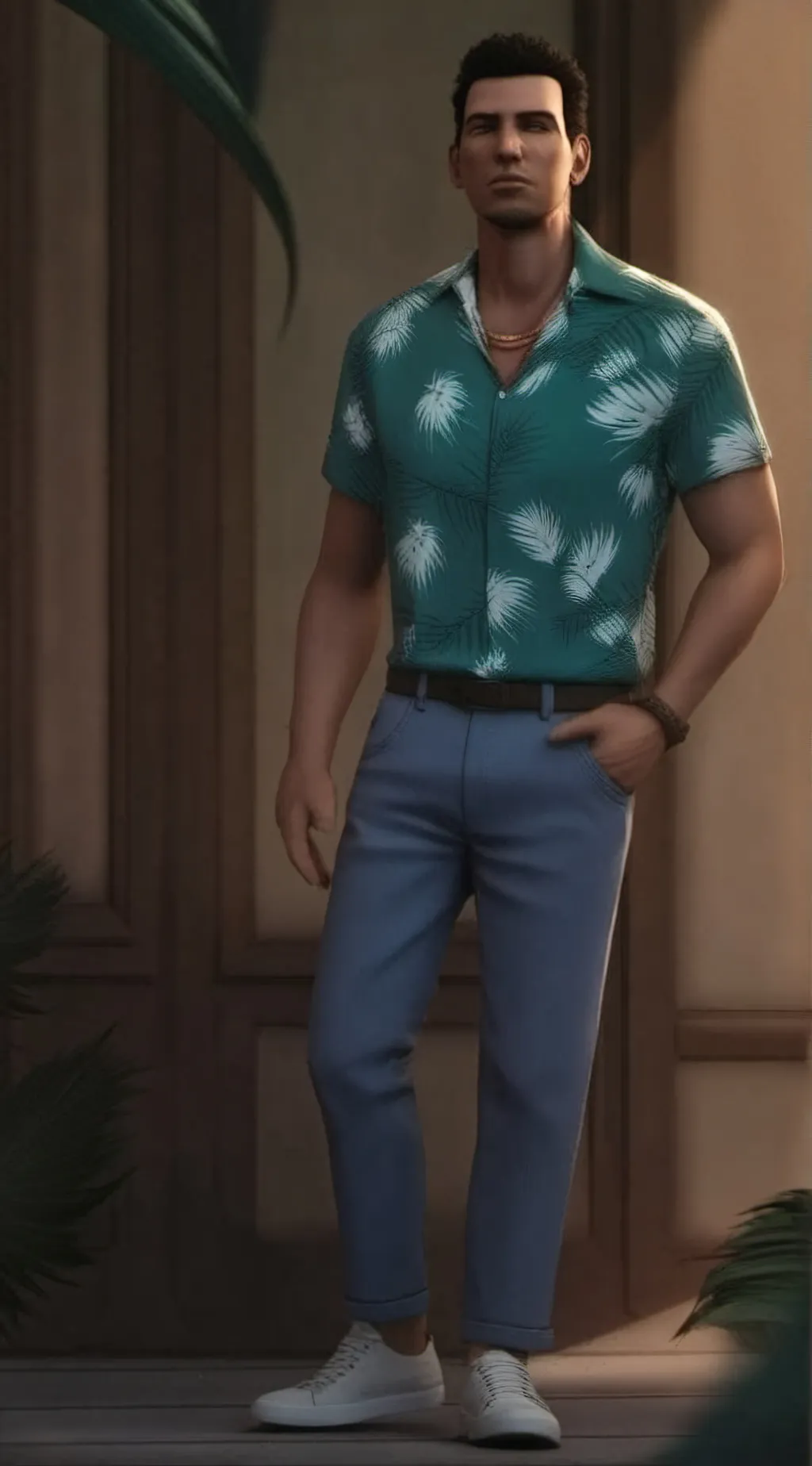 ai character: tommy vercetti  background