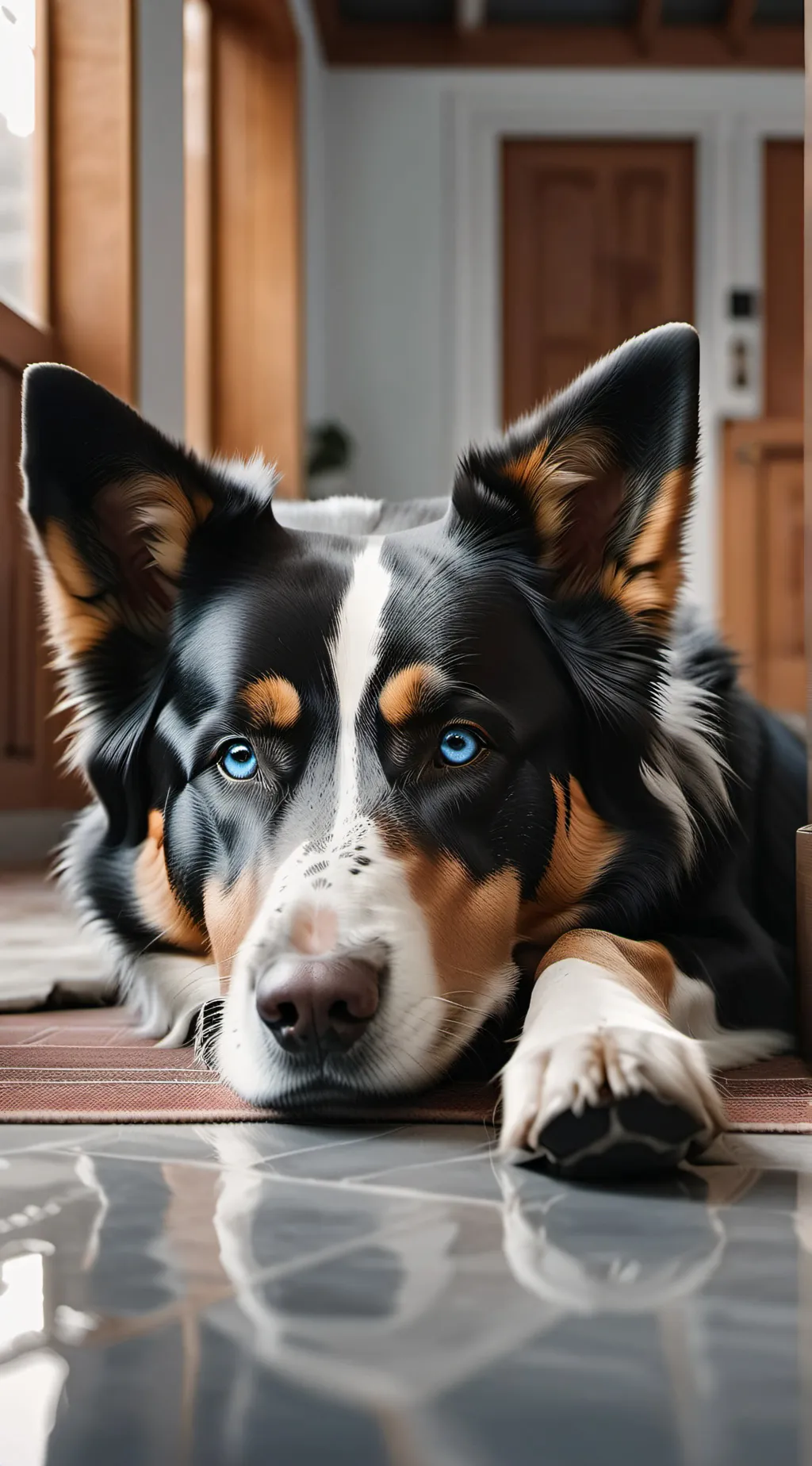 ai character: Indigo background