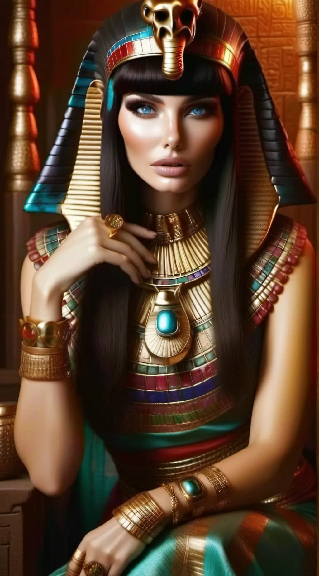 ai character: Cleopatra background