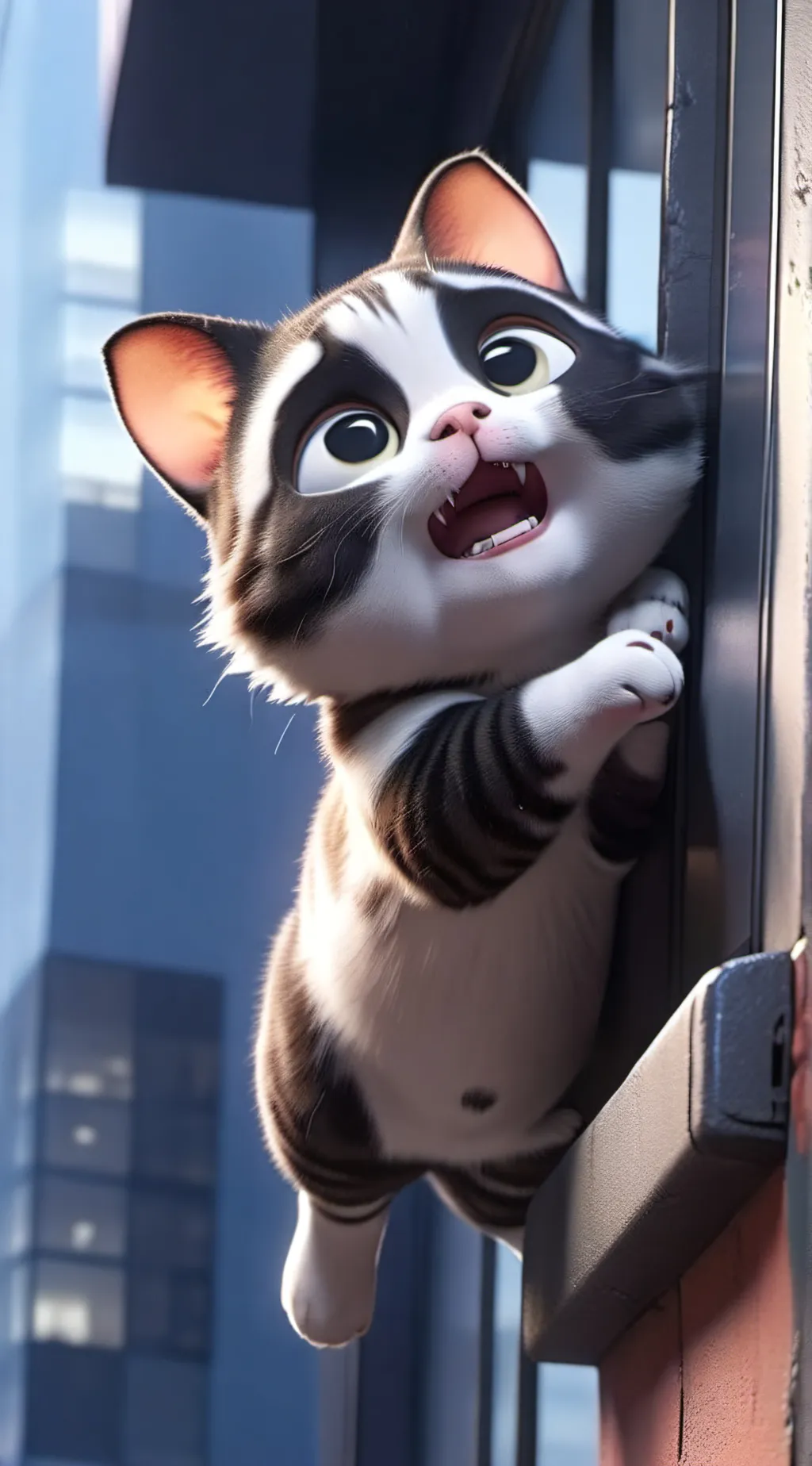 ai character: Falling Kitten background