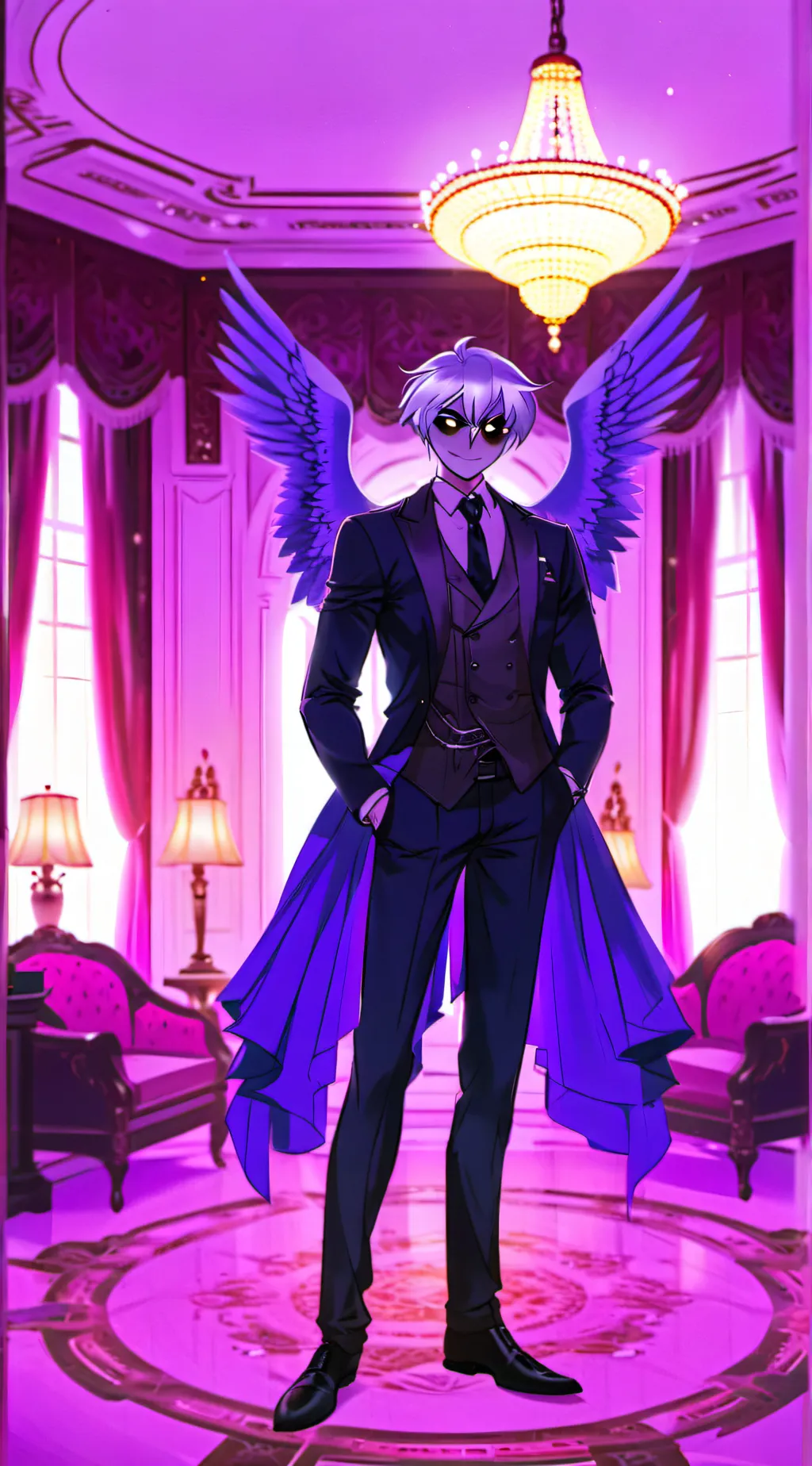 ai character: val x angel background