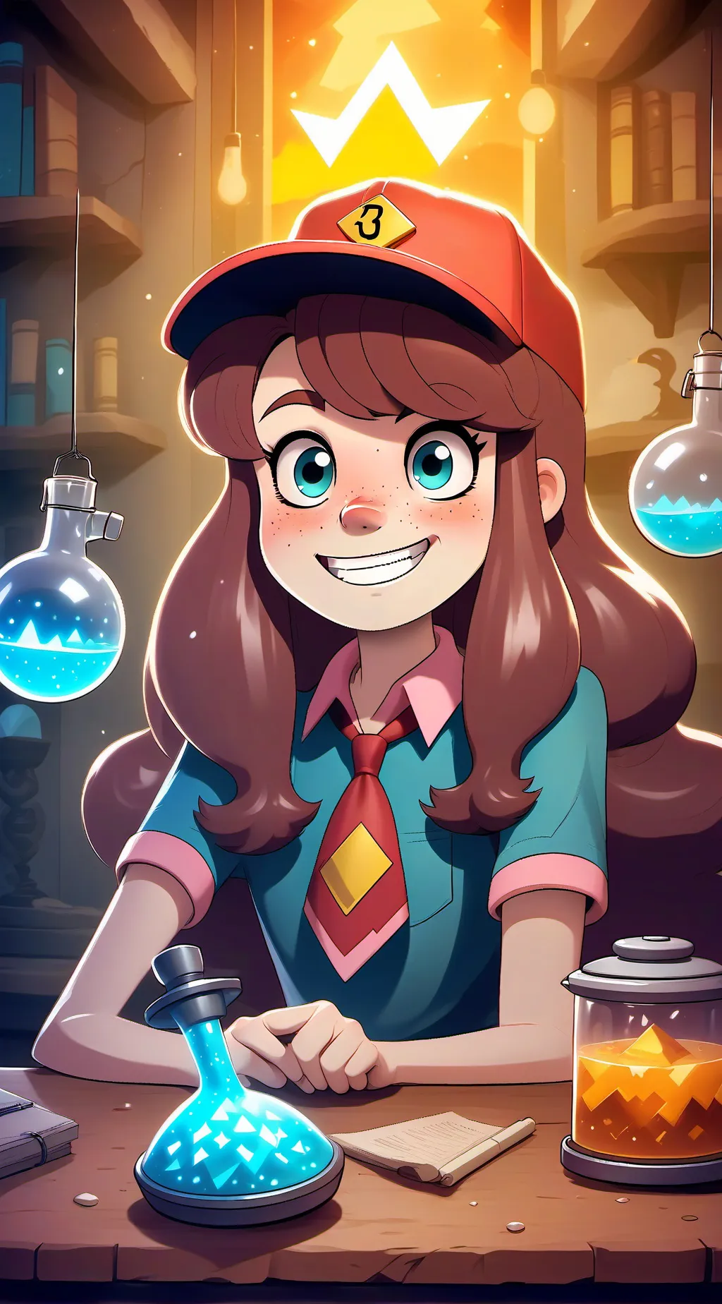 ai character: Mabel Pines background