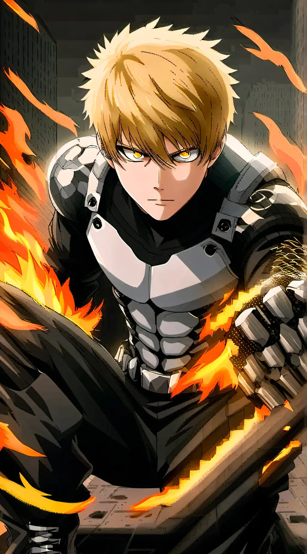 ai character: genos background