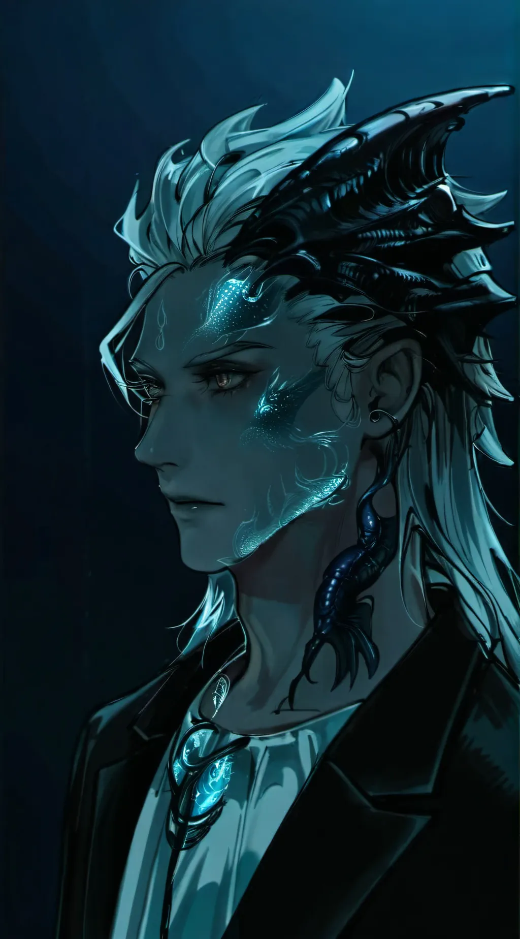 ai character: 🐟💙Ezra💙🐟 background