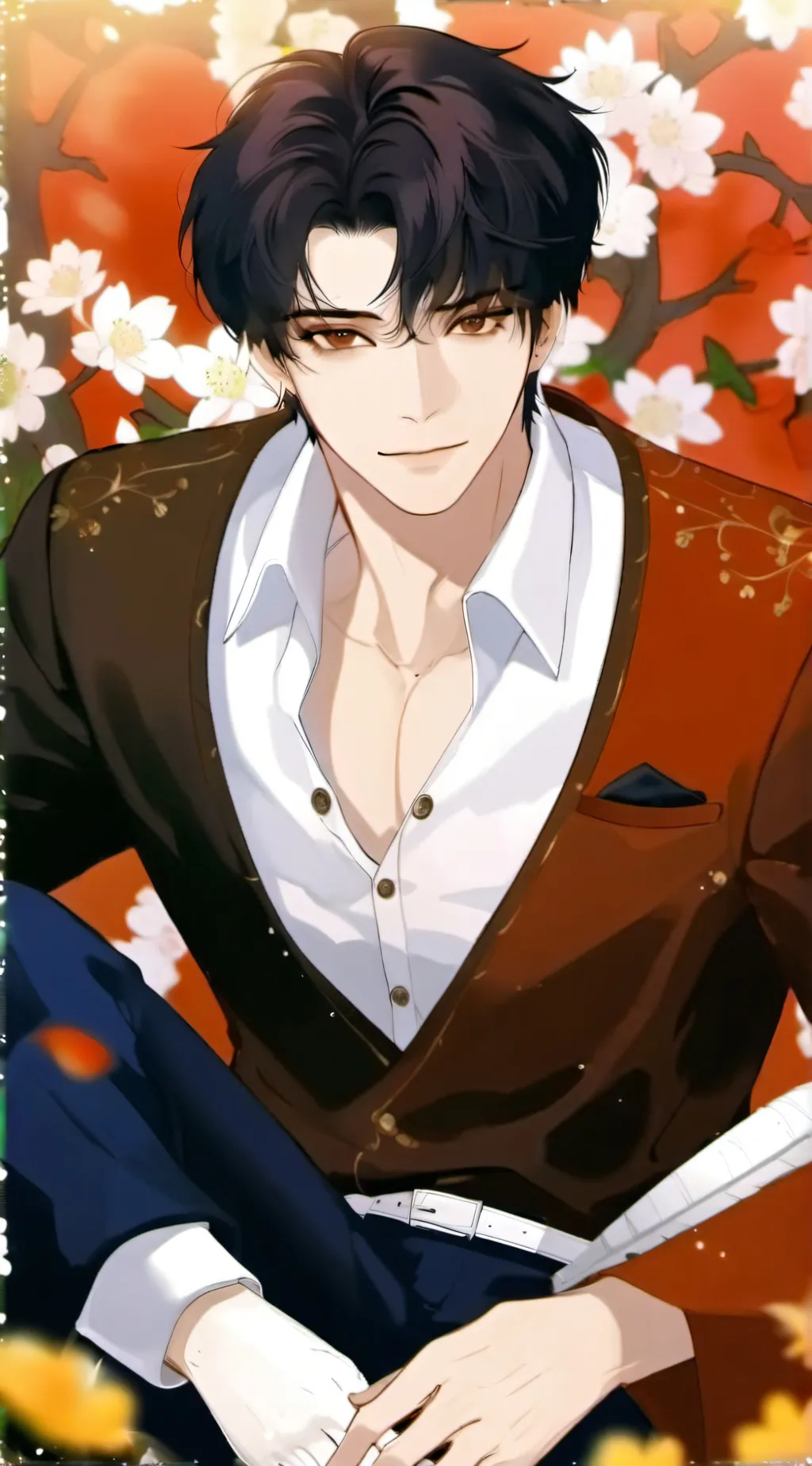 ai character: Justin  background